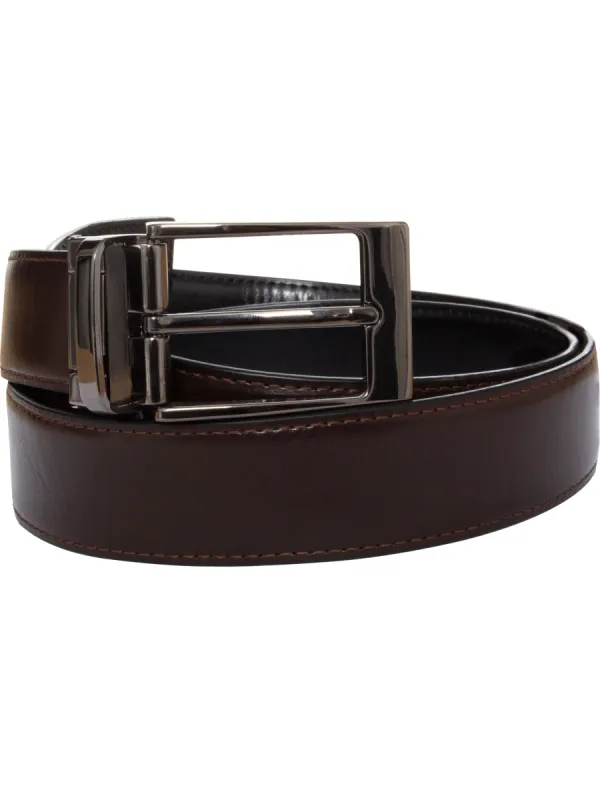 Accessories | Mens Genuine Leather Belt With Reversible Buckle Belt sold by Raw Denim