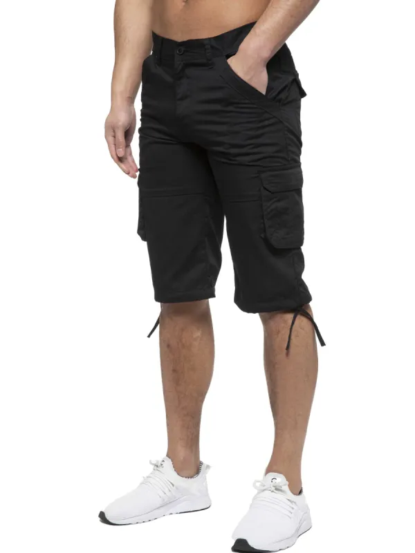Enzo | Mens Cargo Combat Shorts sold by Raw Denim