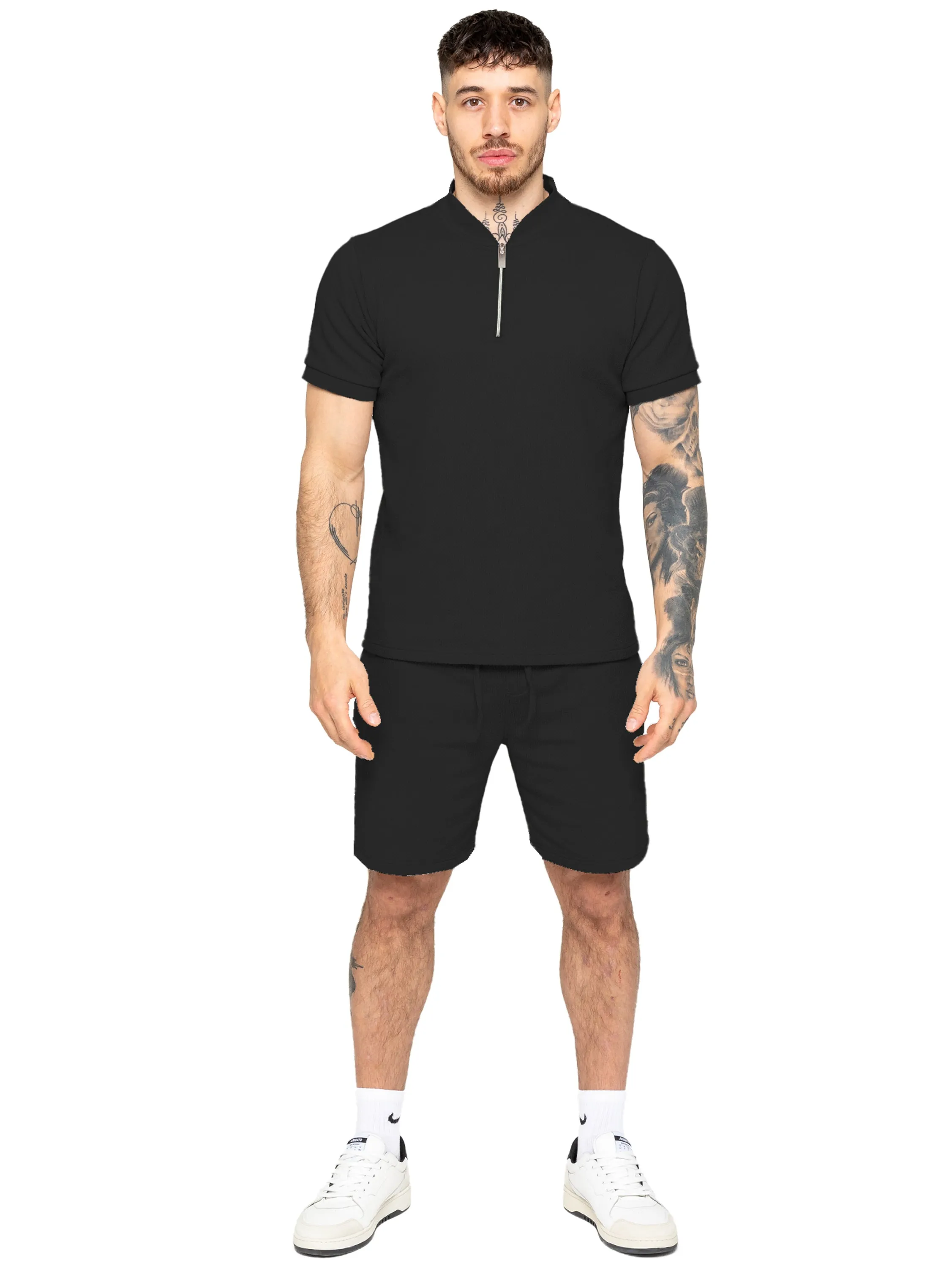 Enzo | Mens Textured Summer Shorts sold by Raw Denim product image thumbnail 4