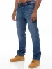 Mens Denim Straight Fit Jeans Mid Stonewash | Enzo Designer Menswear sold by Raw Denim
