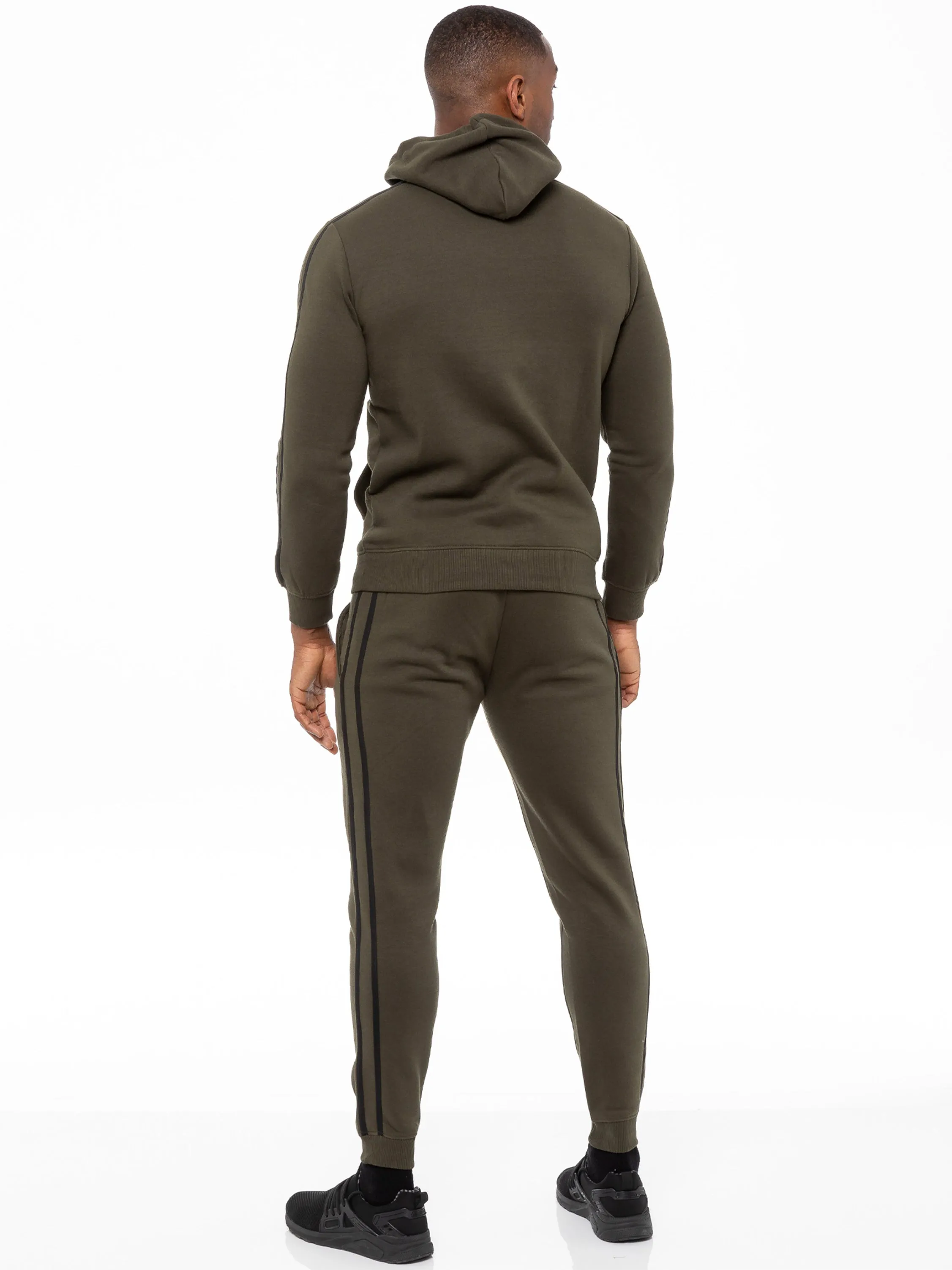 Enzo | Mens Full Zip Up Hoodie Tape Tracksuit Set sold by Raw Denim product image thumbnail 2