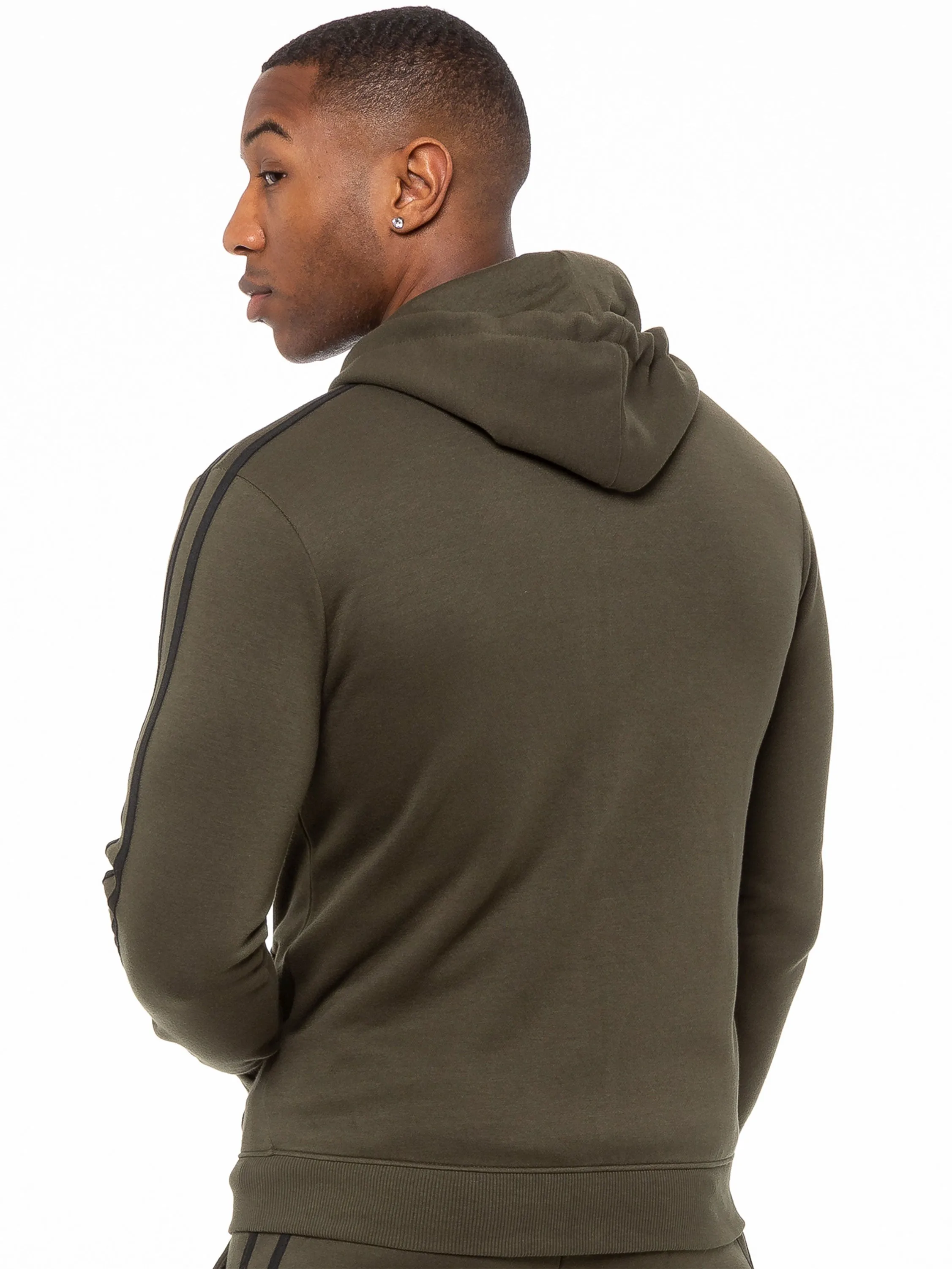 Enzo | Mens Full Zip Up Hoodie Tape Tracksuit Set sold by Raw Denim product image thumbnail 4