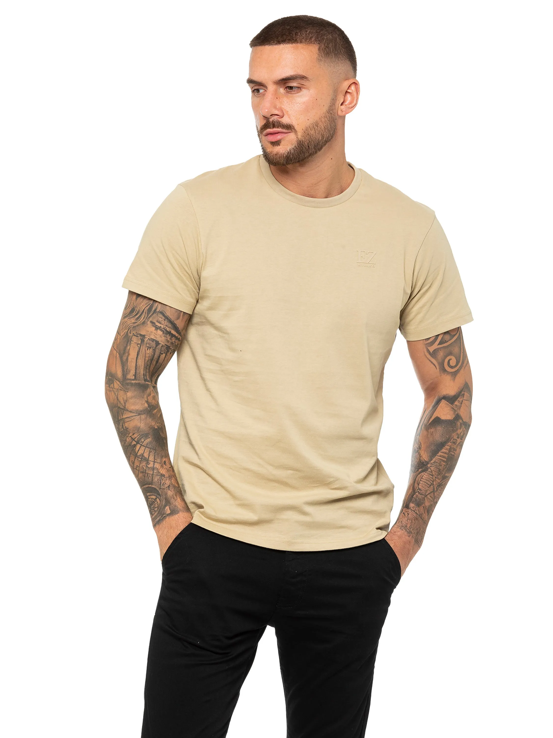 Enzo | Mens Crew Neck T-Shirt sold by Raw Denim product image thumbnail 2