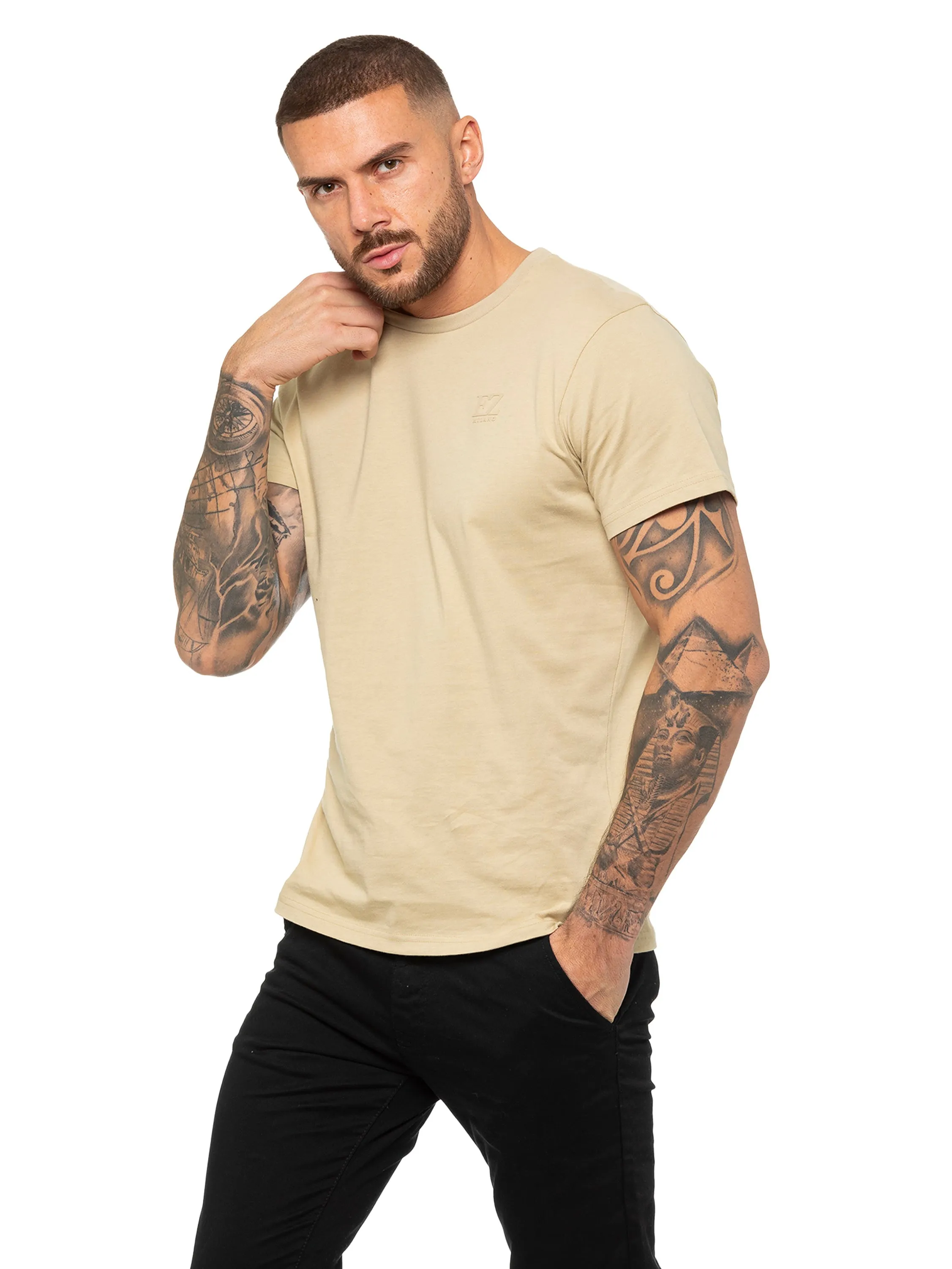 Enzo | Mens Crew Neck T-Shirt sold by Raw Denim product image thumbnail 4