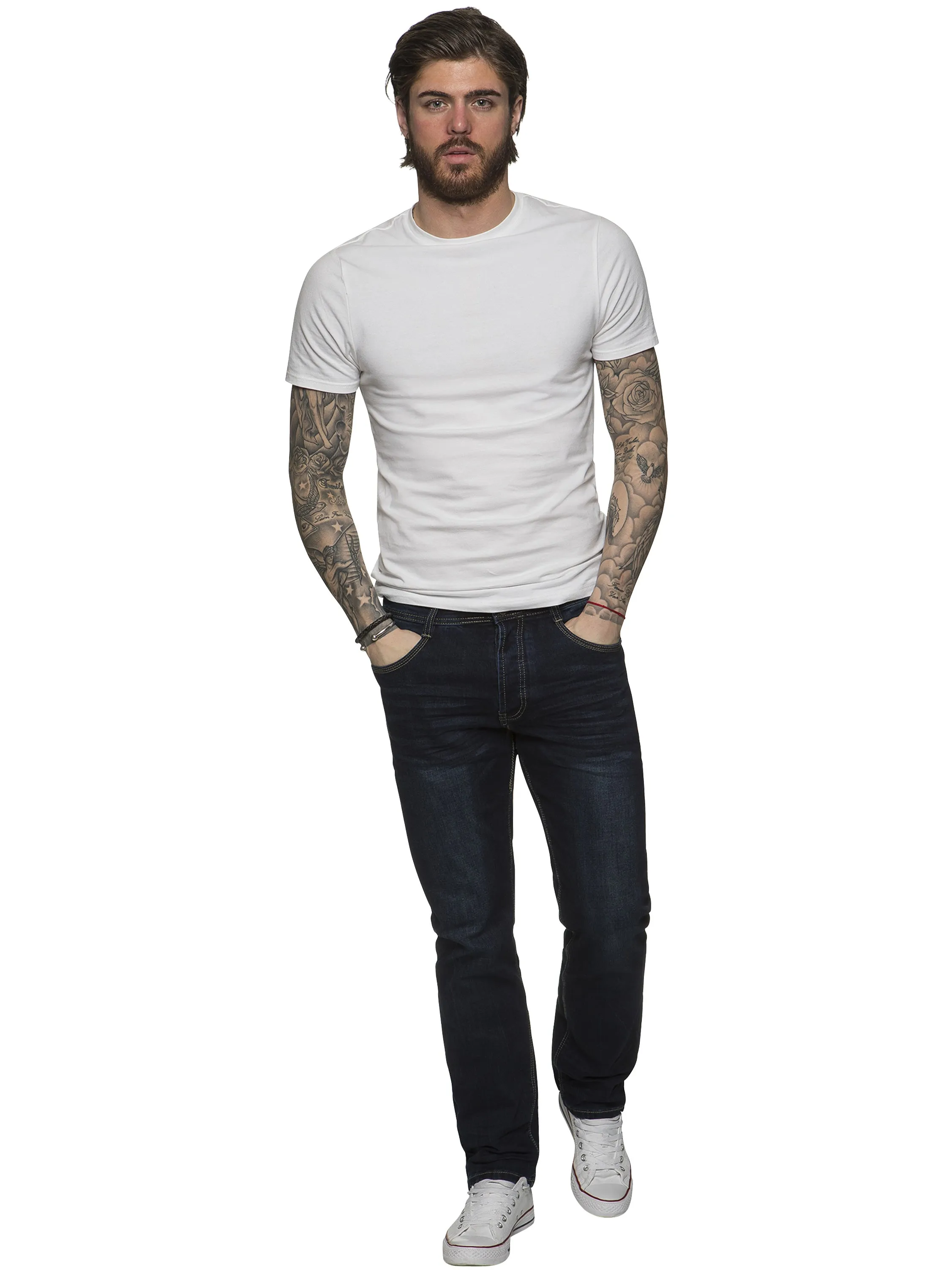 ETO | Mens Designer Tapered Fit Stretch Denim Jeans sold by Raw Denim product image thumbnail 4