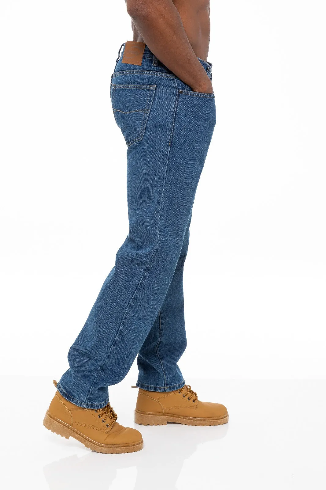 Mens Stone Wash Classic Denim Jeans BCB | Blue Circle Designer Menswear sold by Raw Denim product image thumbnail 3