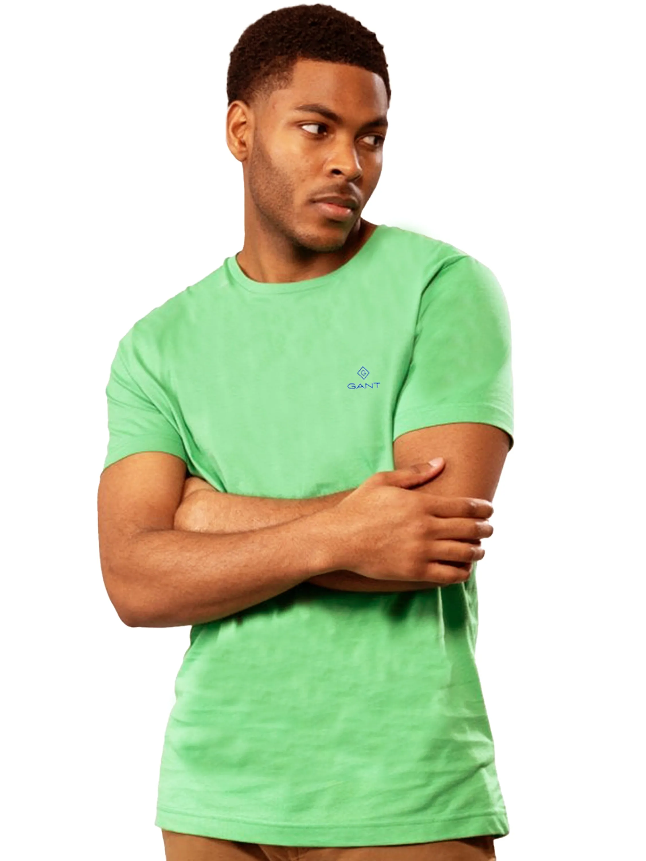 Gant Contrast Logo | Mens Crew Neck T-Shirt sold by Raw Denim product image thumbnail 5