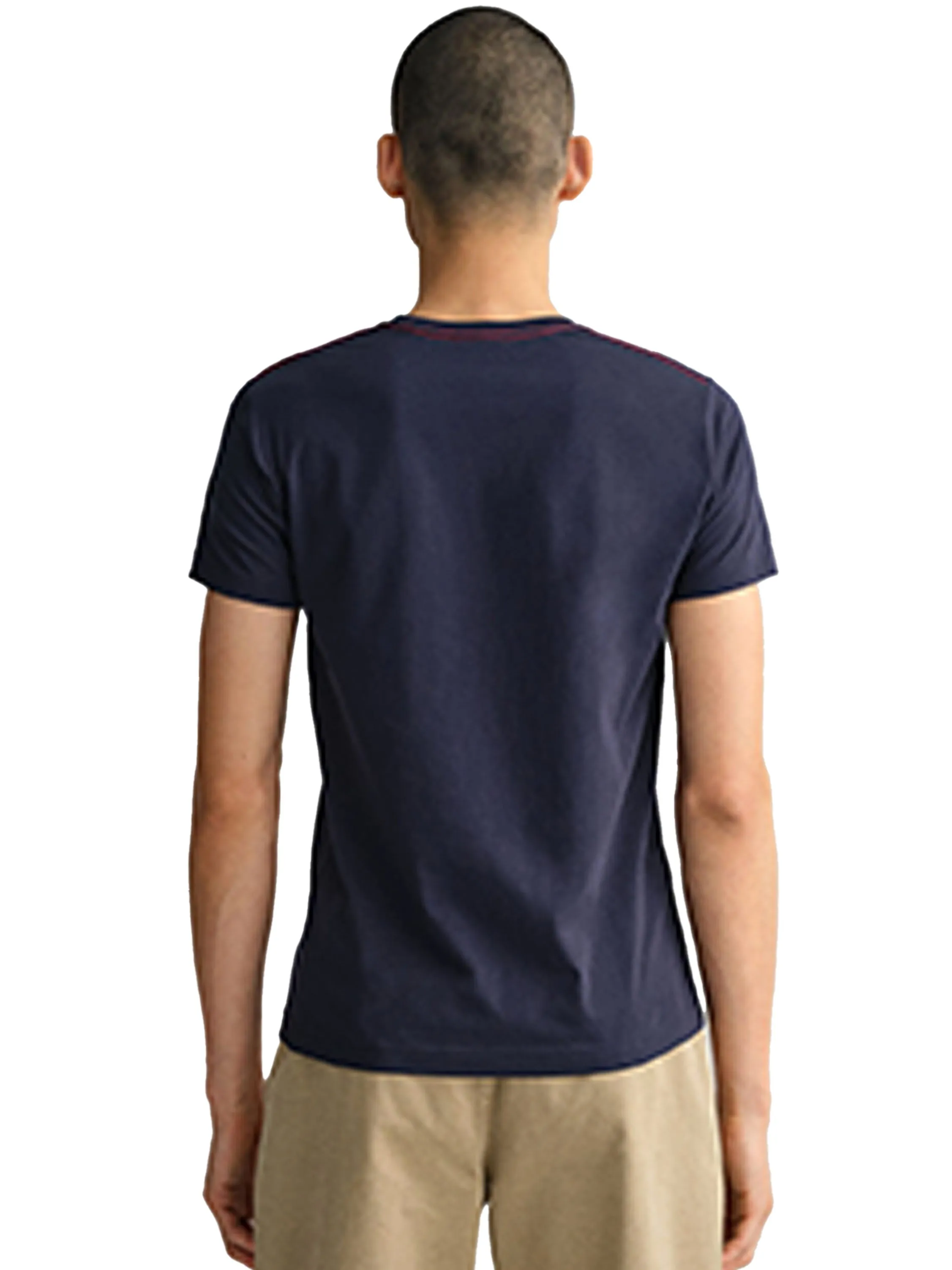 Gant Contrast Logo | Mens Crew Neck T-Shirt sold by Raw Denim product image thumbnail 2