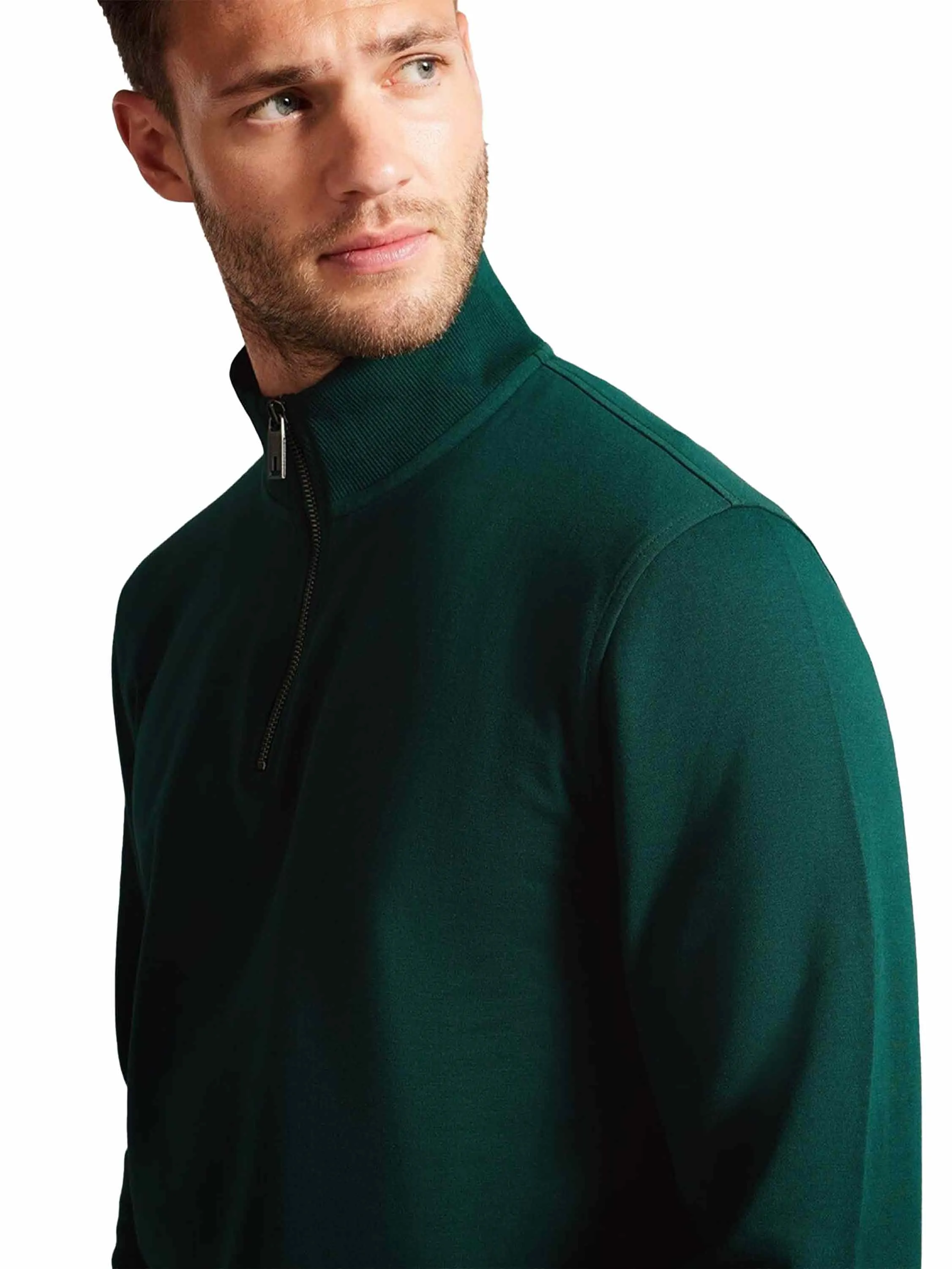 Ted Baker | Mens Half Zip Funnel Neck Sweat - Antram sold by Raw Denim product image thumbnail 2