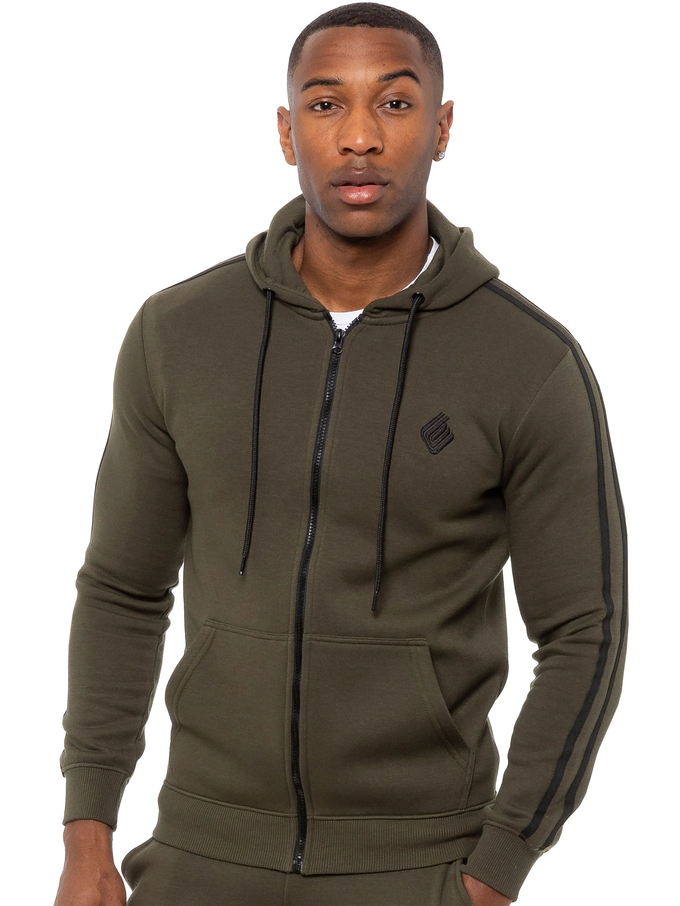 Mens Casual Zip Up Tracksuit Jacket | Enzo Designer Menswear sold by Raw Denim