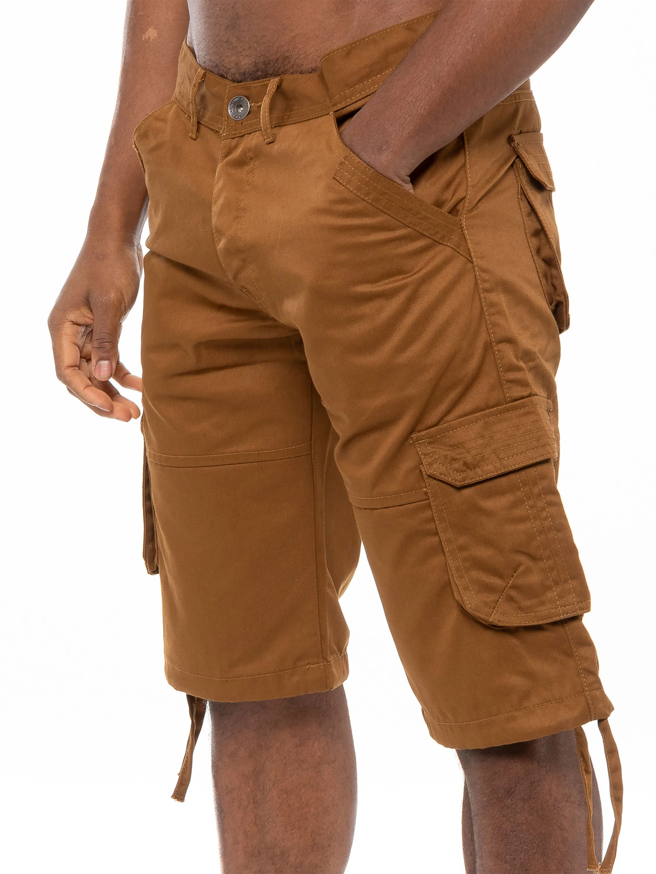 Enzo Mens Cargo Combat Shorts | Enzo Designer Menswear sold by Raw Denim product image thumbnail 5