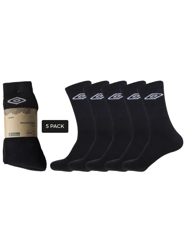 Mens Umbro Crew Socks | 5 Pairs sold by Raw Denim