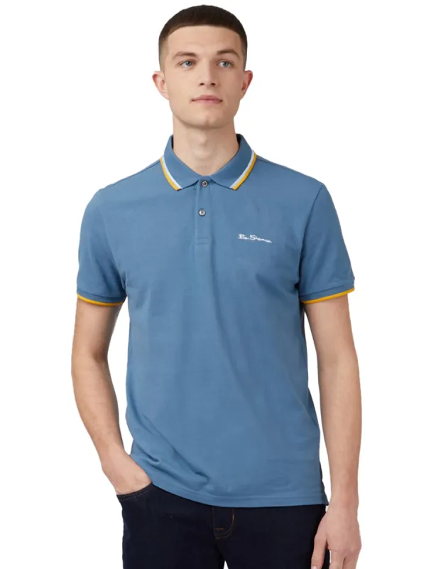 Ben Sherman | Mens Tipped Polo Shirt sold by Raw Denim