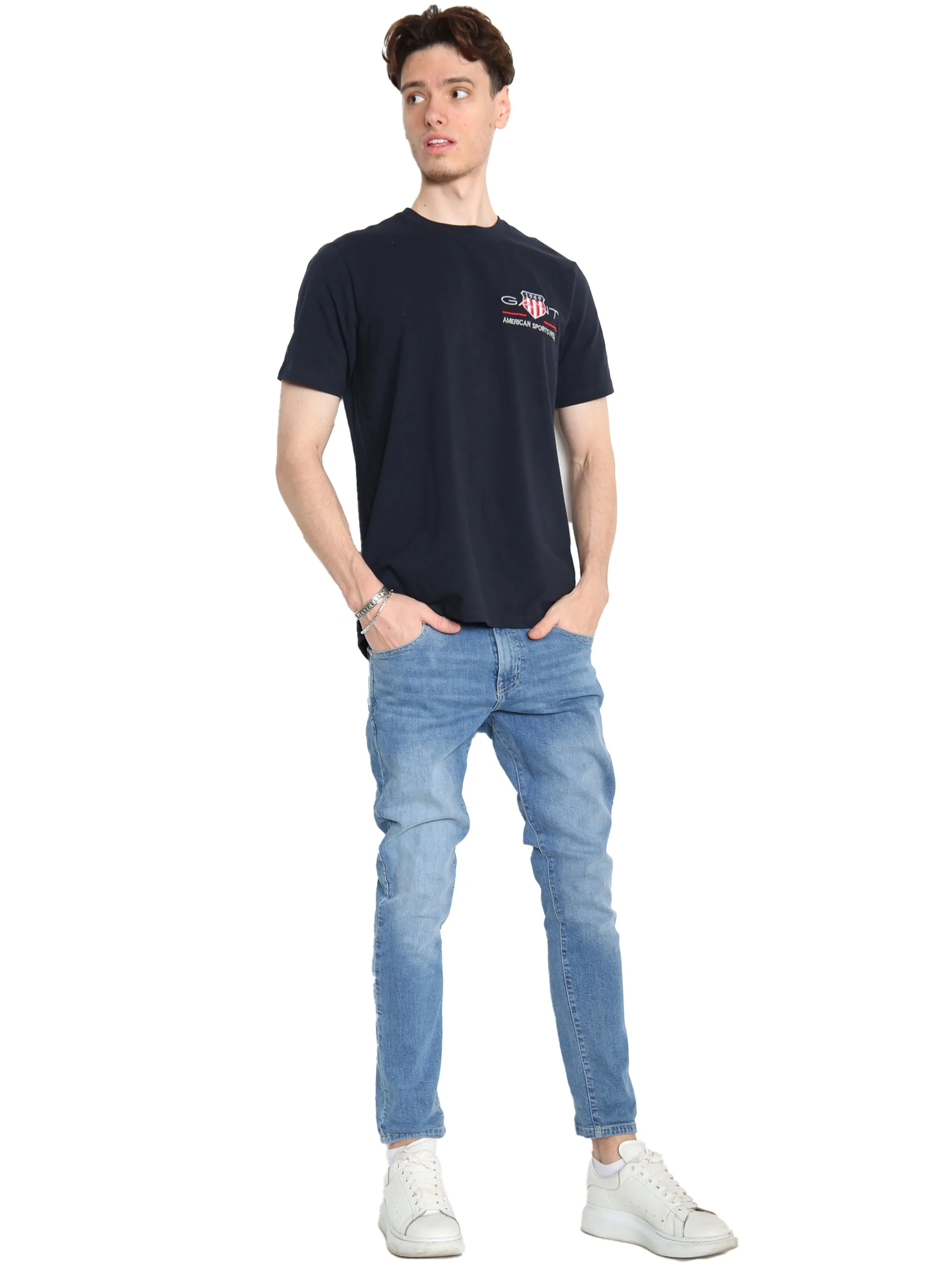 Gant American | Mens Crew Neck T-Shirts sold by Raw Denim product image thumbnail 4