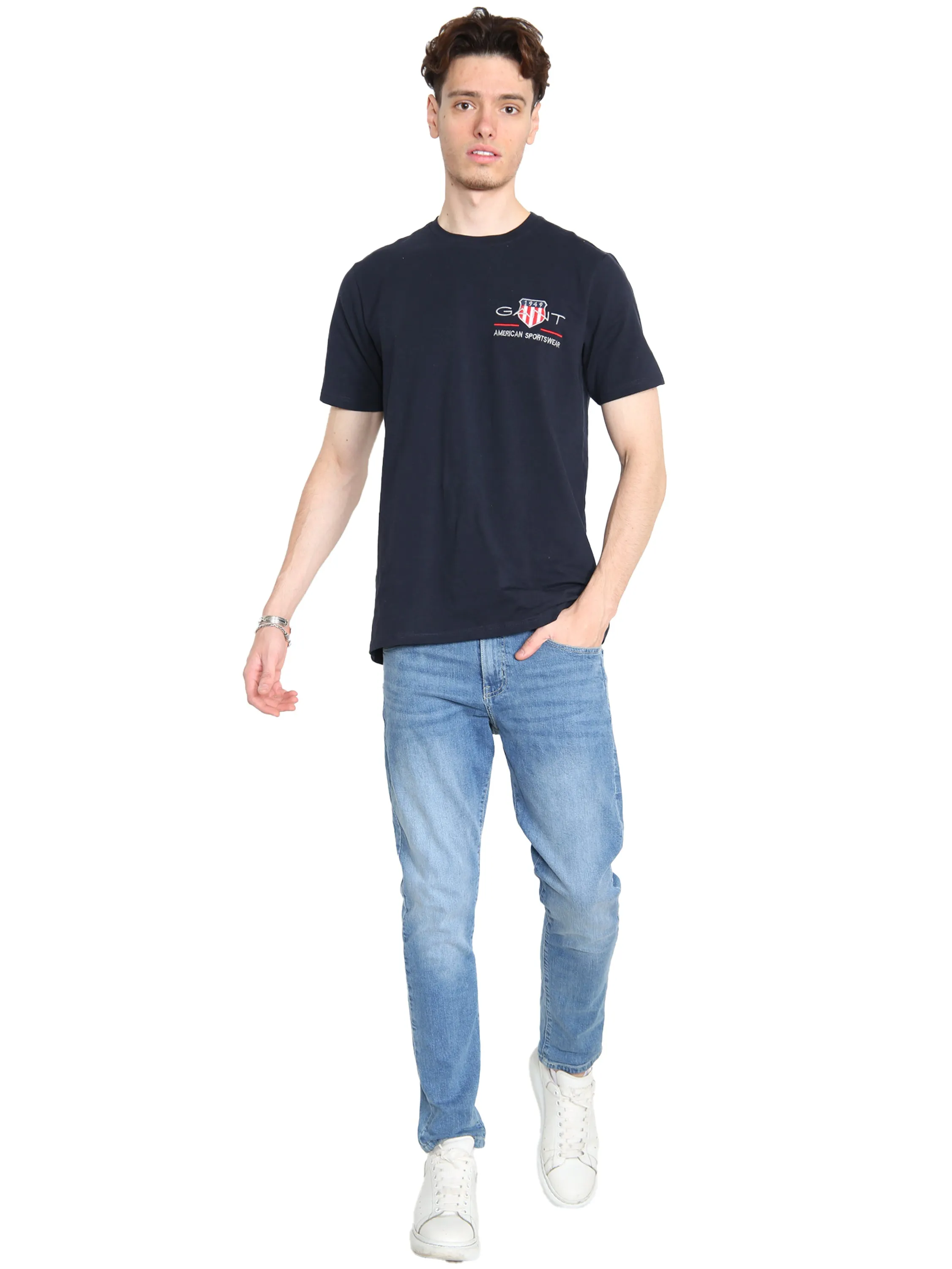 Gant American | Mens Crew Neck T-Shirts sold by Raw Denim product image thumbnail 5