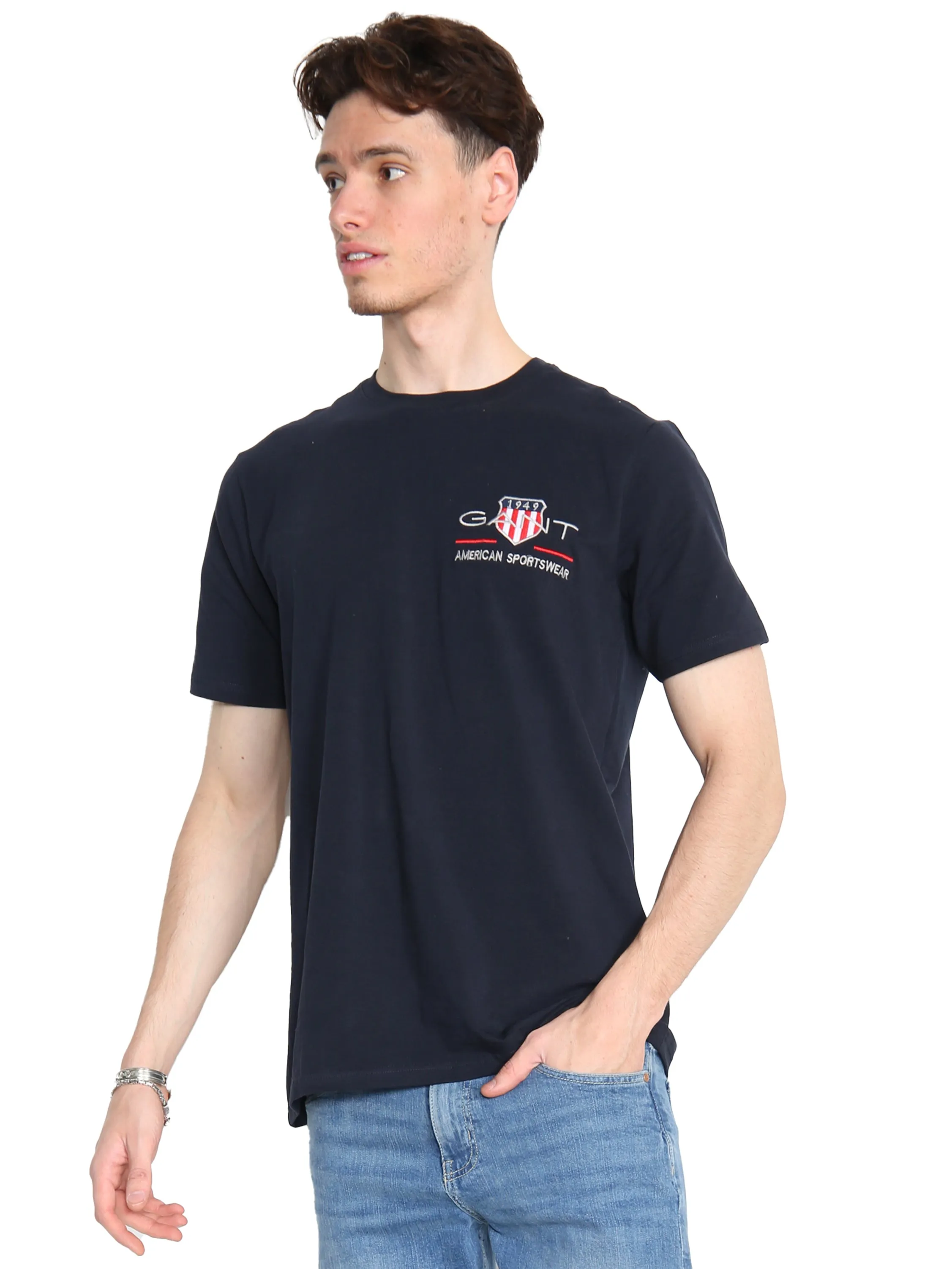 Gant American | Mens Crew Neck T-Shirts sold by Raw Denim product image thumbnail 3