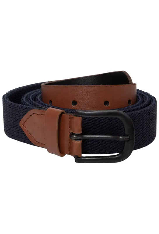 Enzo | Unisex Canvas Elasticated Belt made by Raw Denim