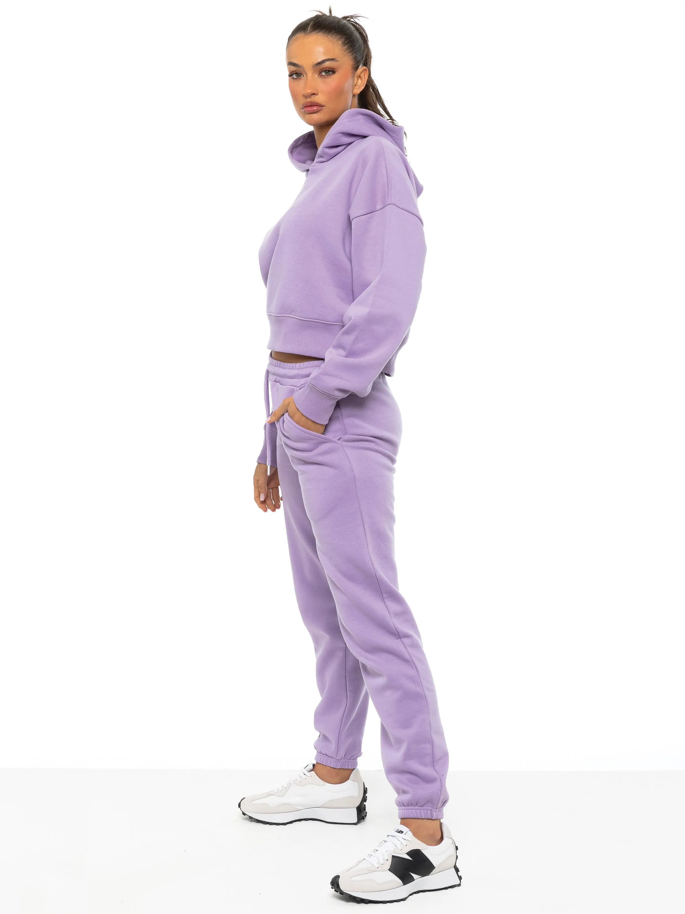 Enzo | Womens Cropped Hoodie Tracksuit sold by Raw Denim product image thumbnail 5