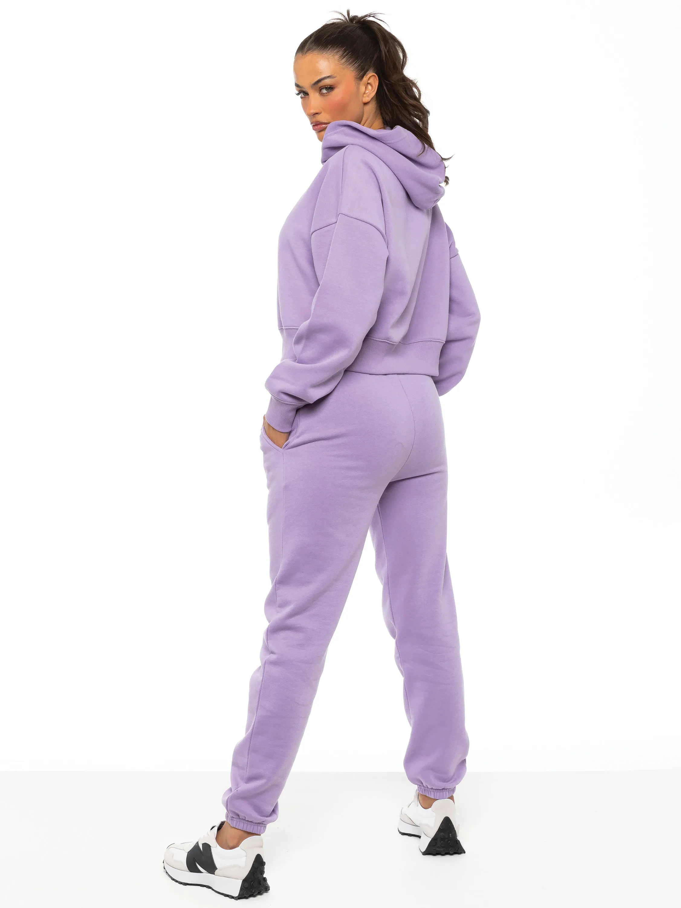 Enzo | Womens Cropped Hoodie Tracksuit sold by Raw Denim product image thumbnail 4