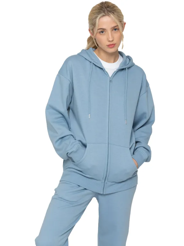 Enzo | Womens Oversized Zipped Hoodie sold by Raw Denim