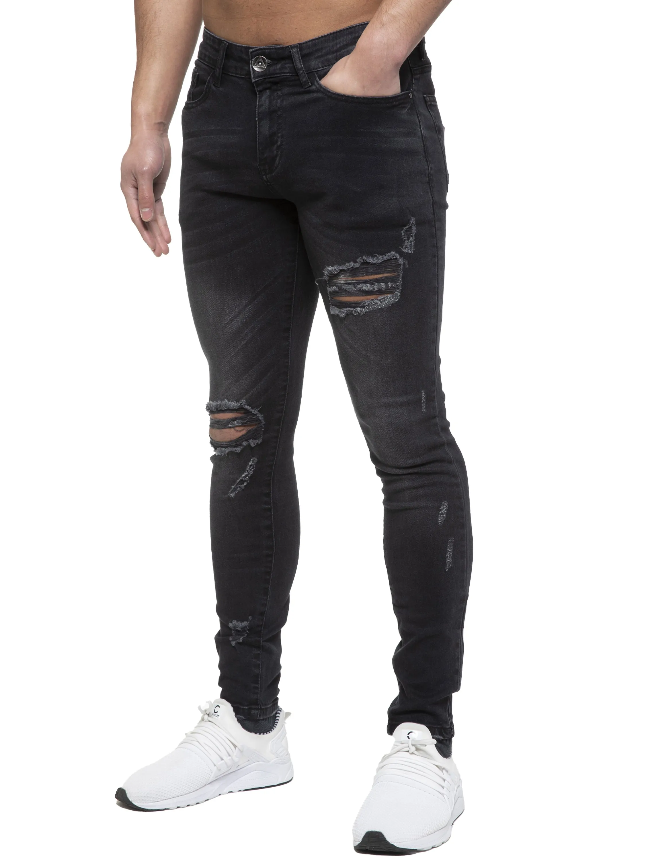ETO | Mens Skinny Ripped Jeans sold by Raw Denim