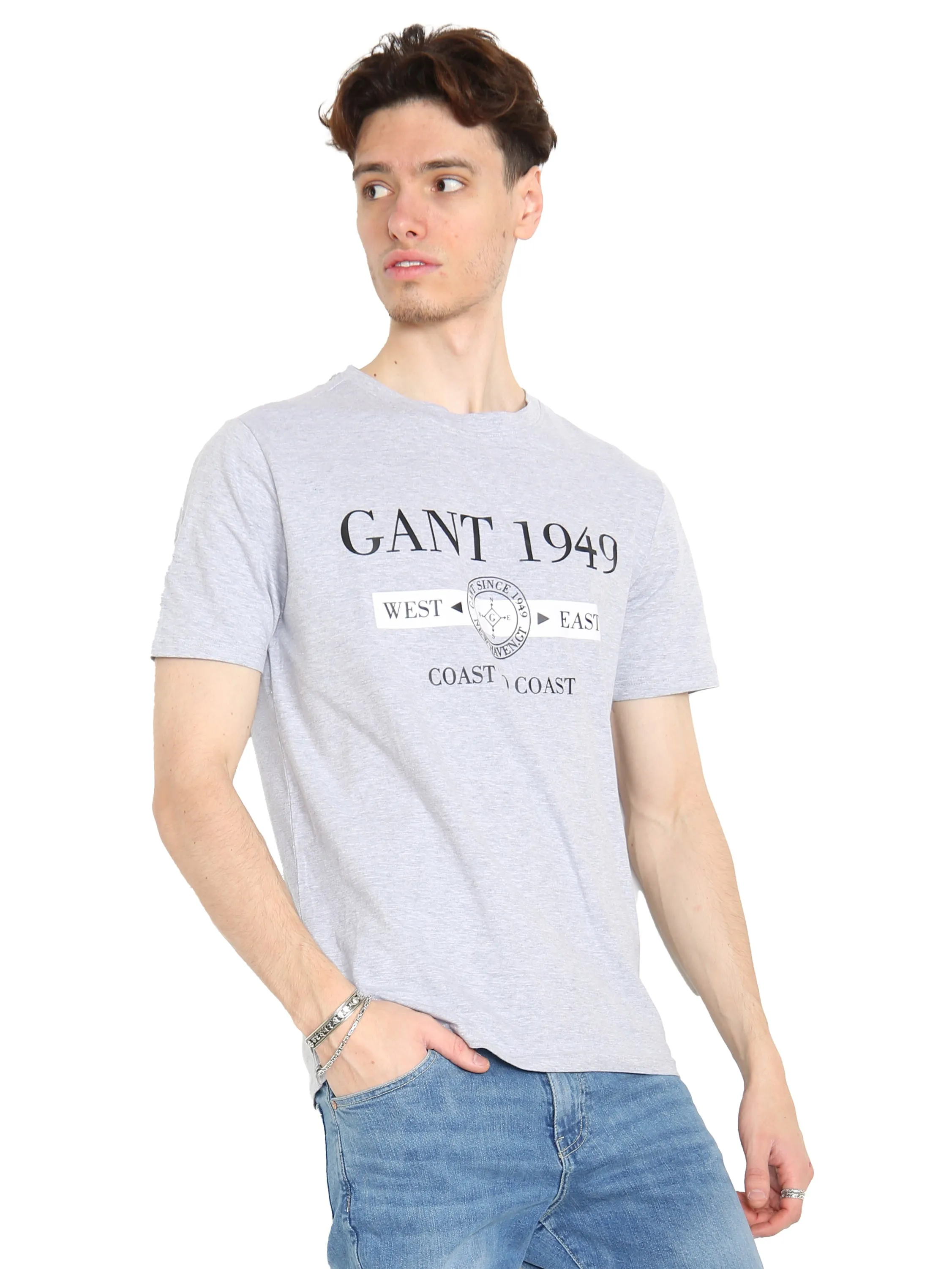 Gant Coast | Mens Crew Neck T-Shirts sold by Raw Denim product image thumbnail 2