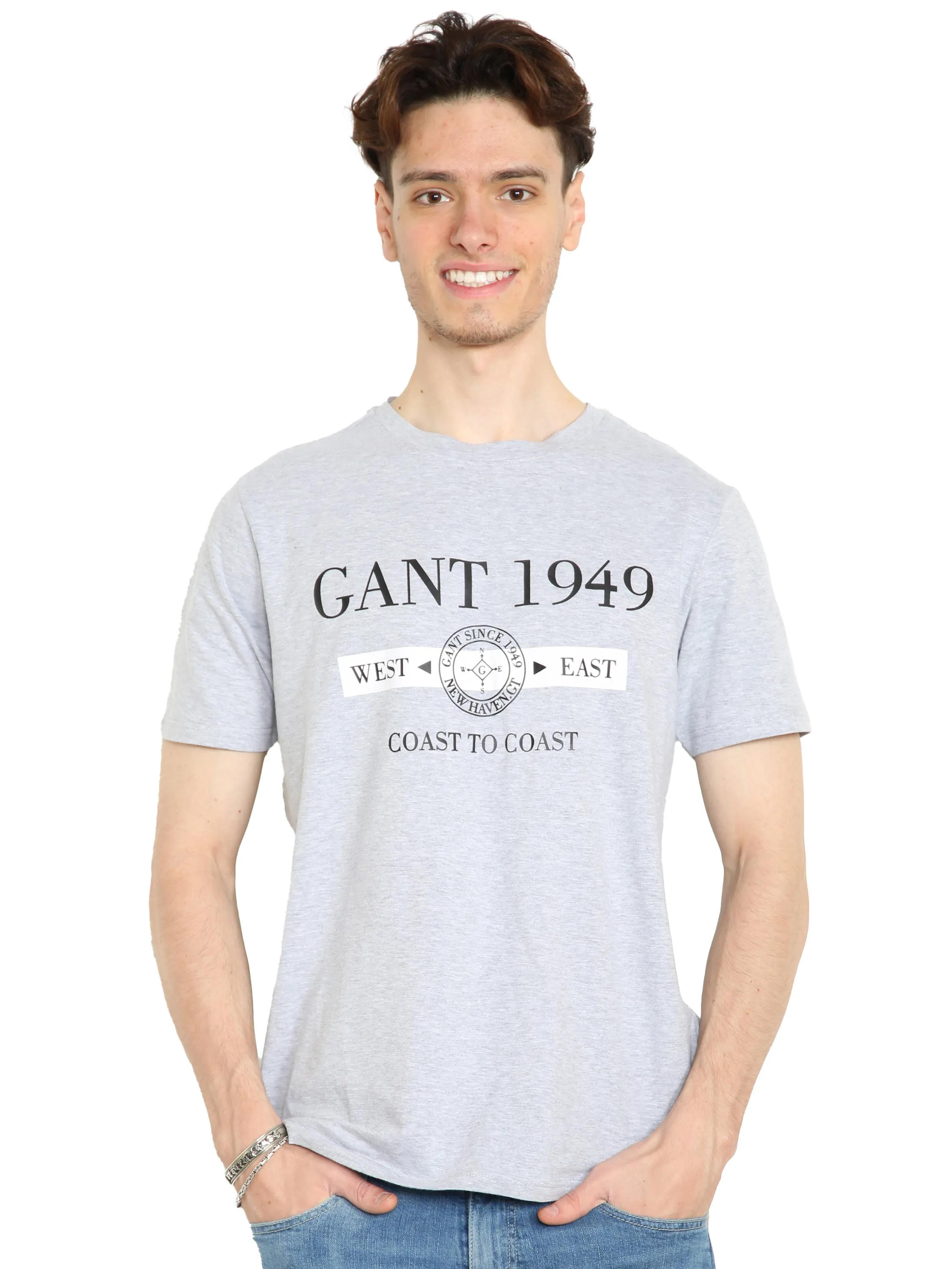 Gant Coast | Mens Crew Neck T-Shirts sold by Raw Denim product image thumbnail 3