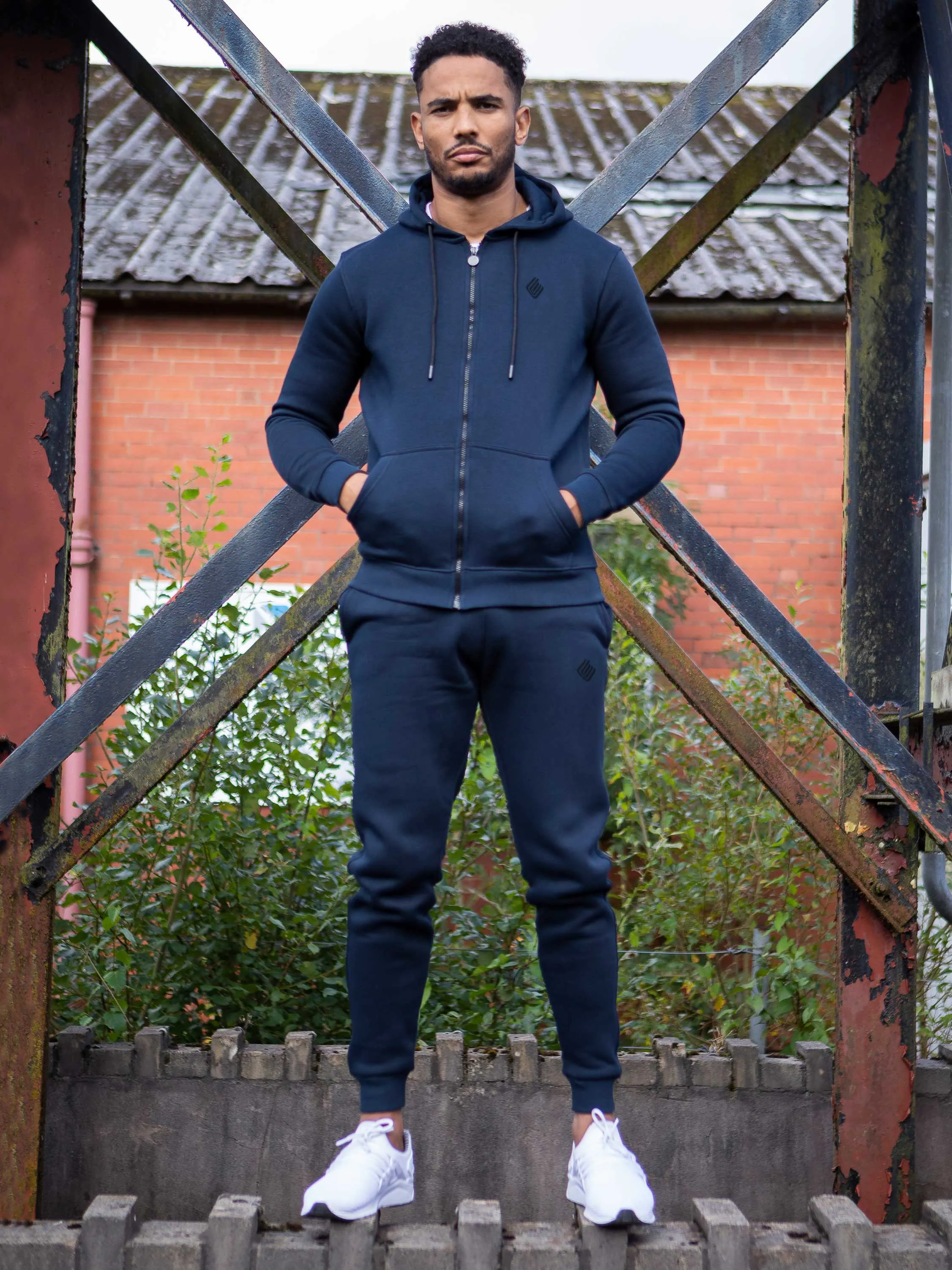 Enzo Mens Slim Fit Zip Up Tracksuit Jog Set sold by Raw Denim product image thumbnail 4