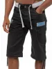 Denim Combat Shorts | Enzo Designer Menswear sold by Raw Denim