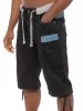 Denim Combat Shorts | Enzo Designer Menswear sold by Raw Denim