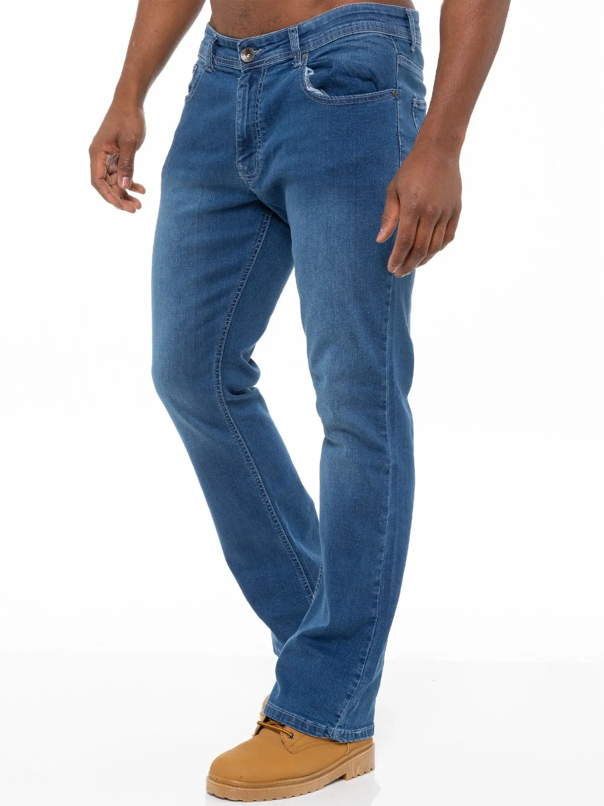 Designer Mens Bootcut Denim Jeans | Enzo Designer Menswear sold by Raw Denim