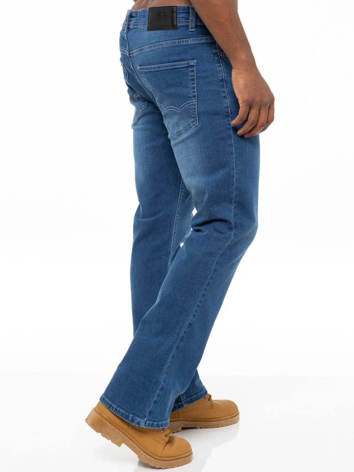 Designer Mens Bootcut Denim Jeans | Enzo Designer Menswear sold by Raw Denim product image thumbnail 4