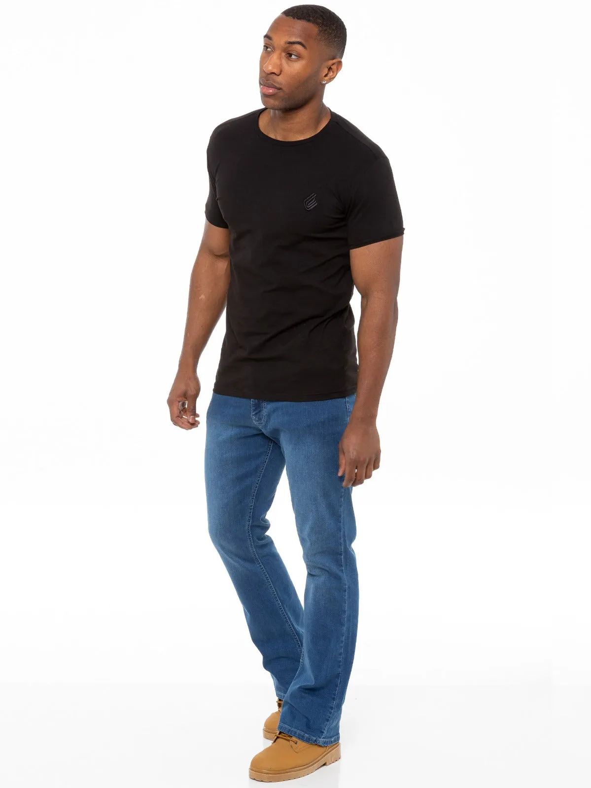 Designer Mens Bootcut Denim Jeans | Enzo Designer Menswear sold by Raw Denim product image thumbnail 5