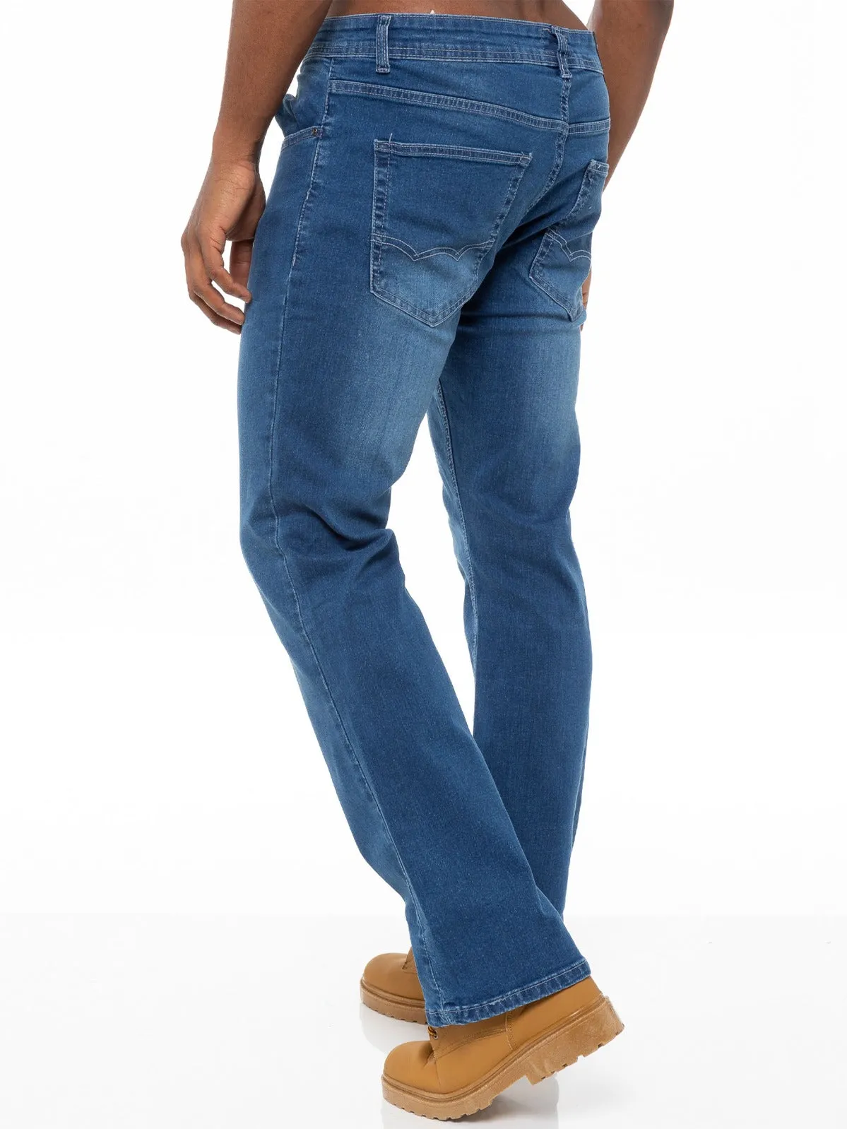 Designer Mens Bootcut Denim Jeans | Enzo Designer Menswear sold by Raw Denim product image thumbnail 3