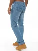 Mens Straight Fit Denim Jeans EZ243 Bleach | Enzo Designer Menswear sold by Raw Denim