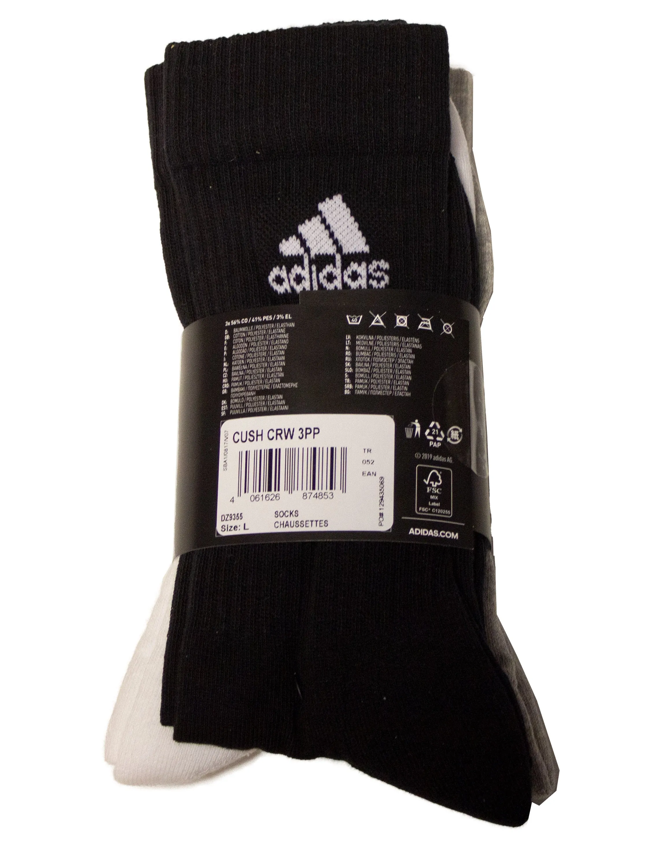 Adidas | Mens Crew Socks sold by Raw Denim product image thumbnail 5