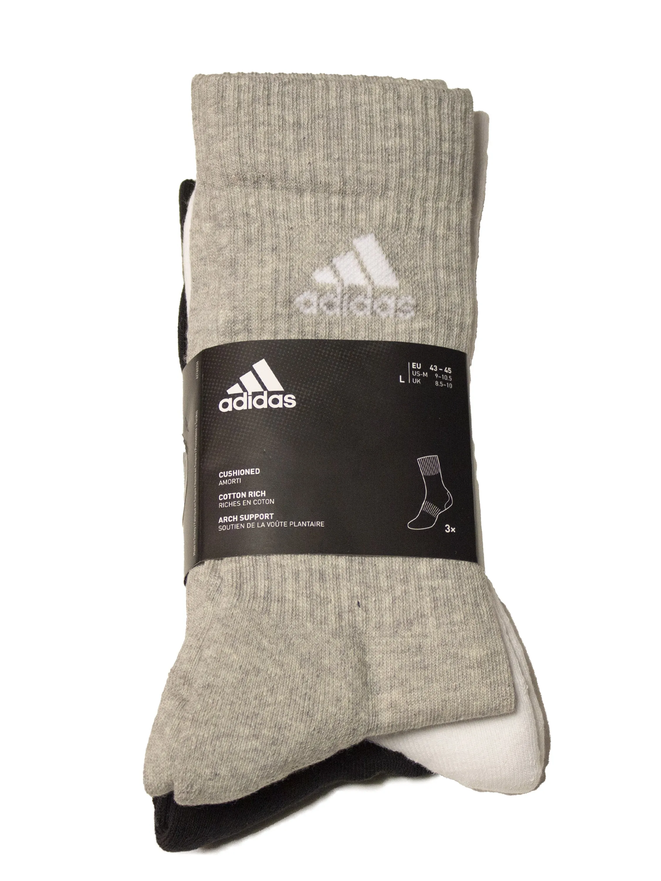 Adidas | Mens Crew Socks sold by Raw Denim product image thumbnail 4