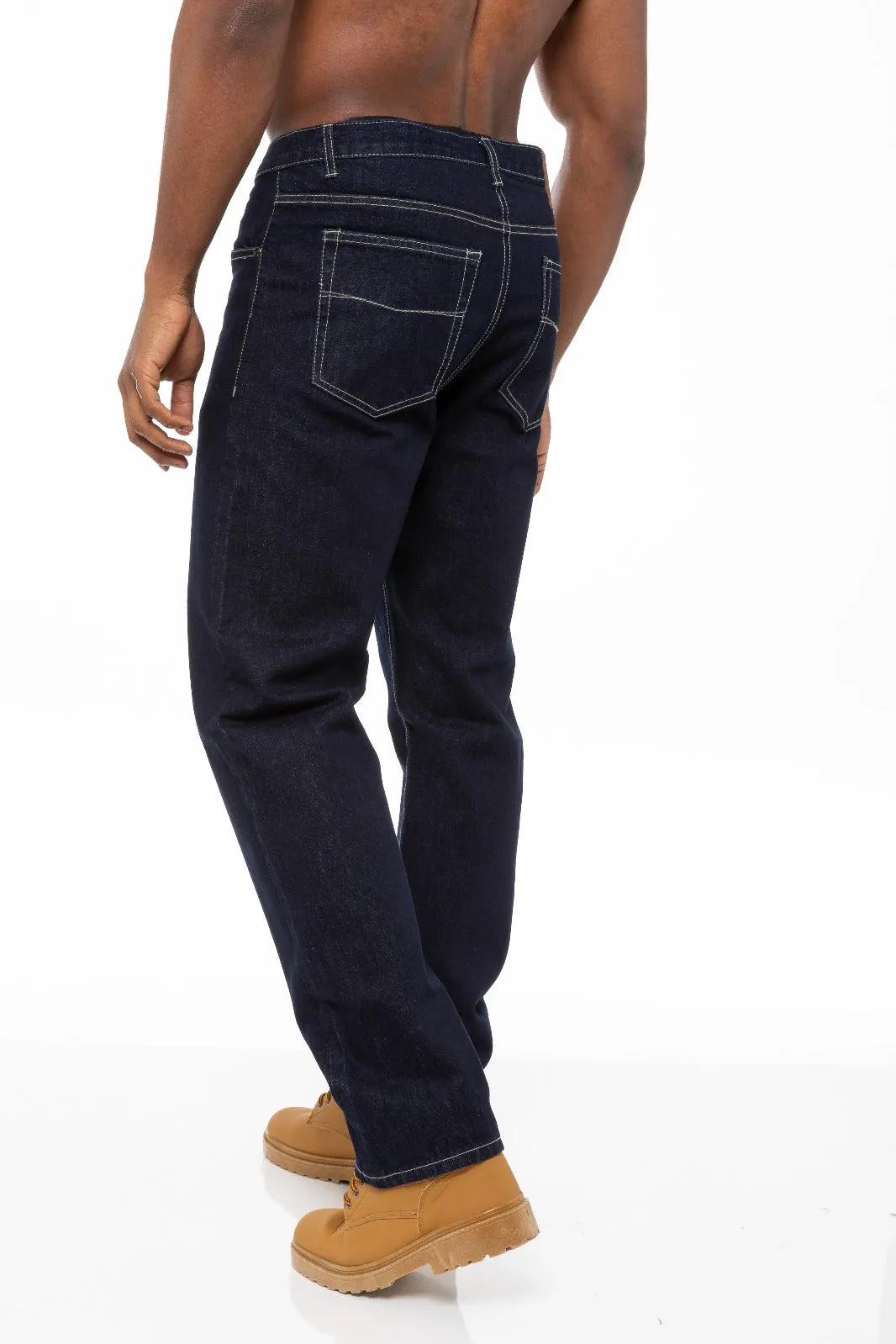Mens Indigo Wash Classic Denim Jeans BCB3 | Blue Circle Designer Menswear sold by Raw Denim product image thumbnail 2