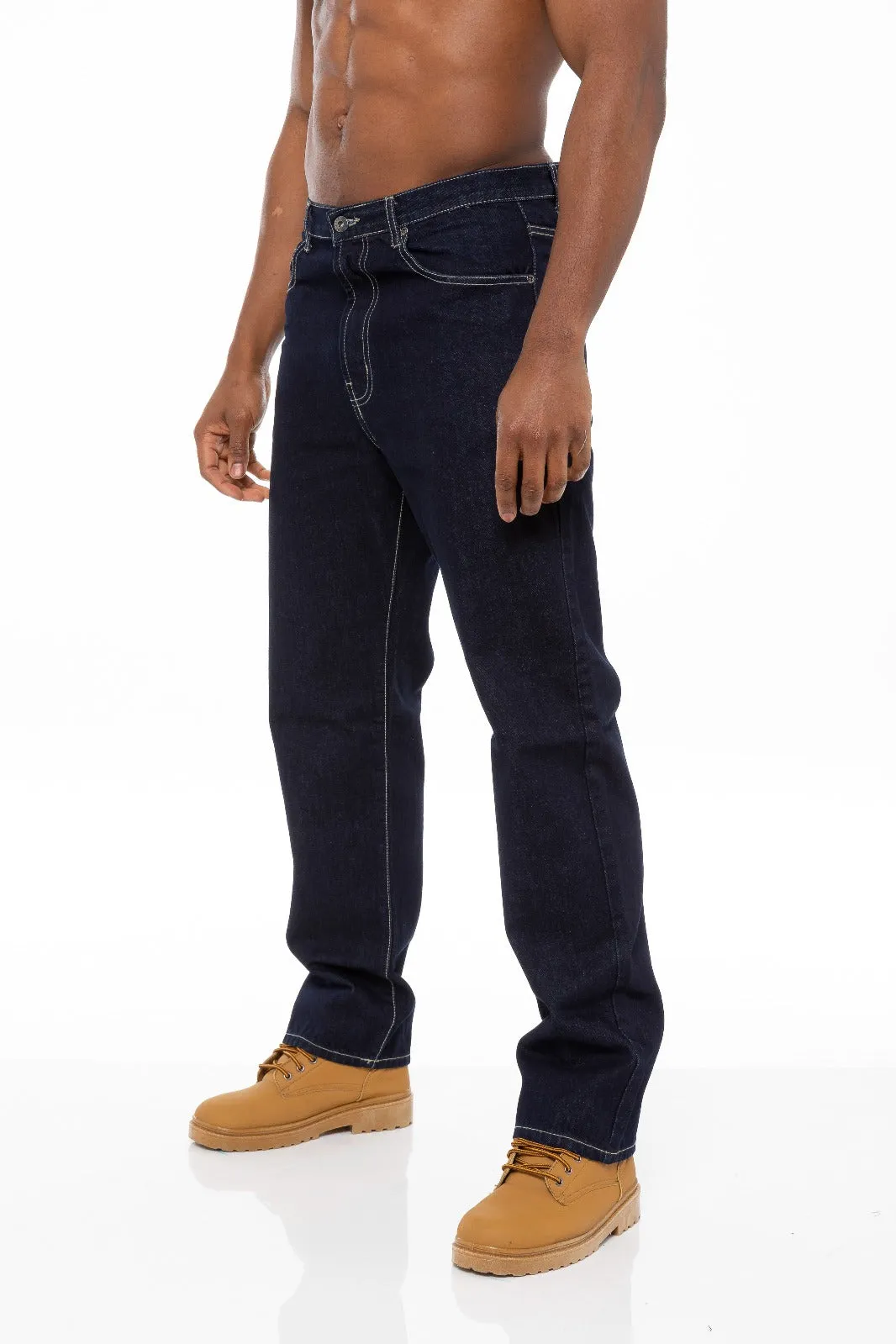 Mens Indigo Wash Classic Denim Jeans BCB3 | Blue Circle Designer Menswear sold by Raw Denim