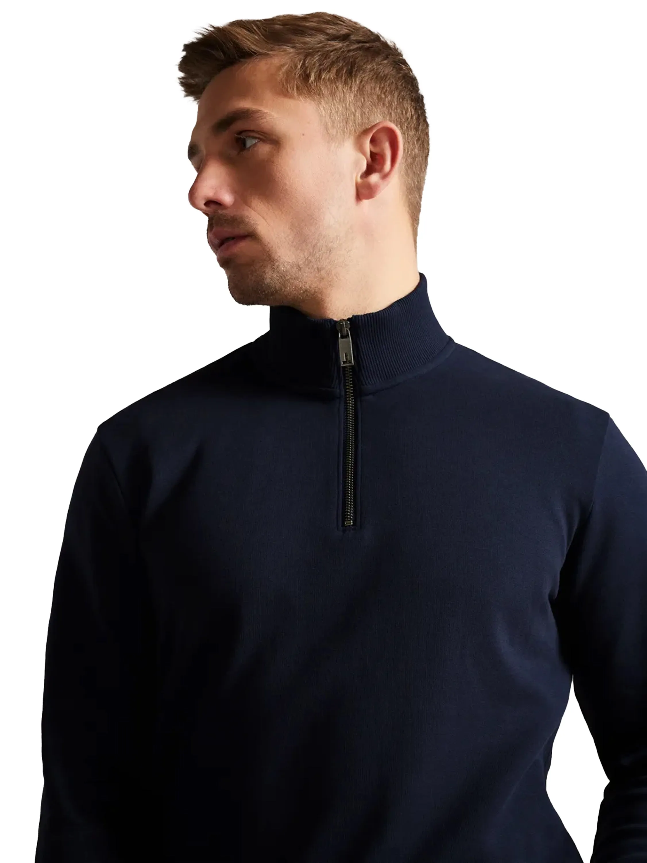 Ted Baker | Mens Half Zip Funnel Neck Sweat - Antram sold by Raw Denim product image thumbnail 4