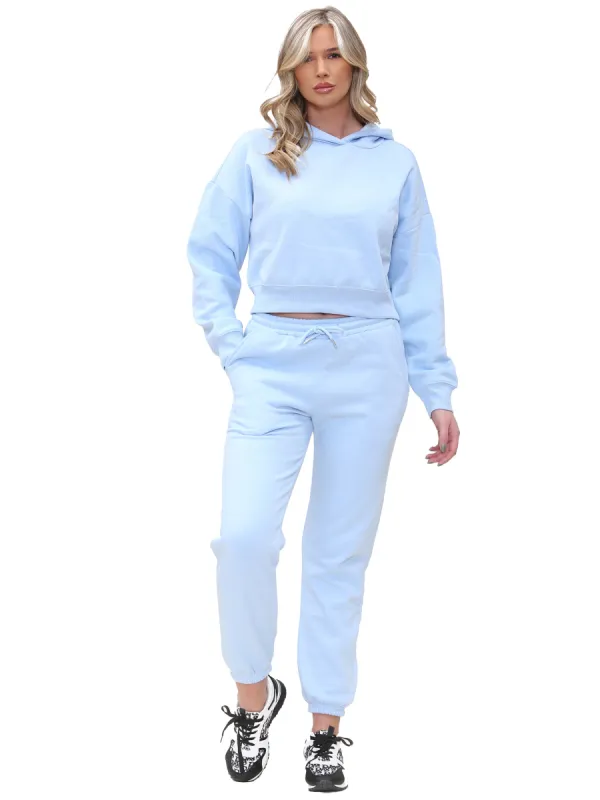 Enzo | Womens Cropped Hoodie Tracksuit sold by Raw Denim