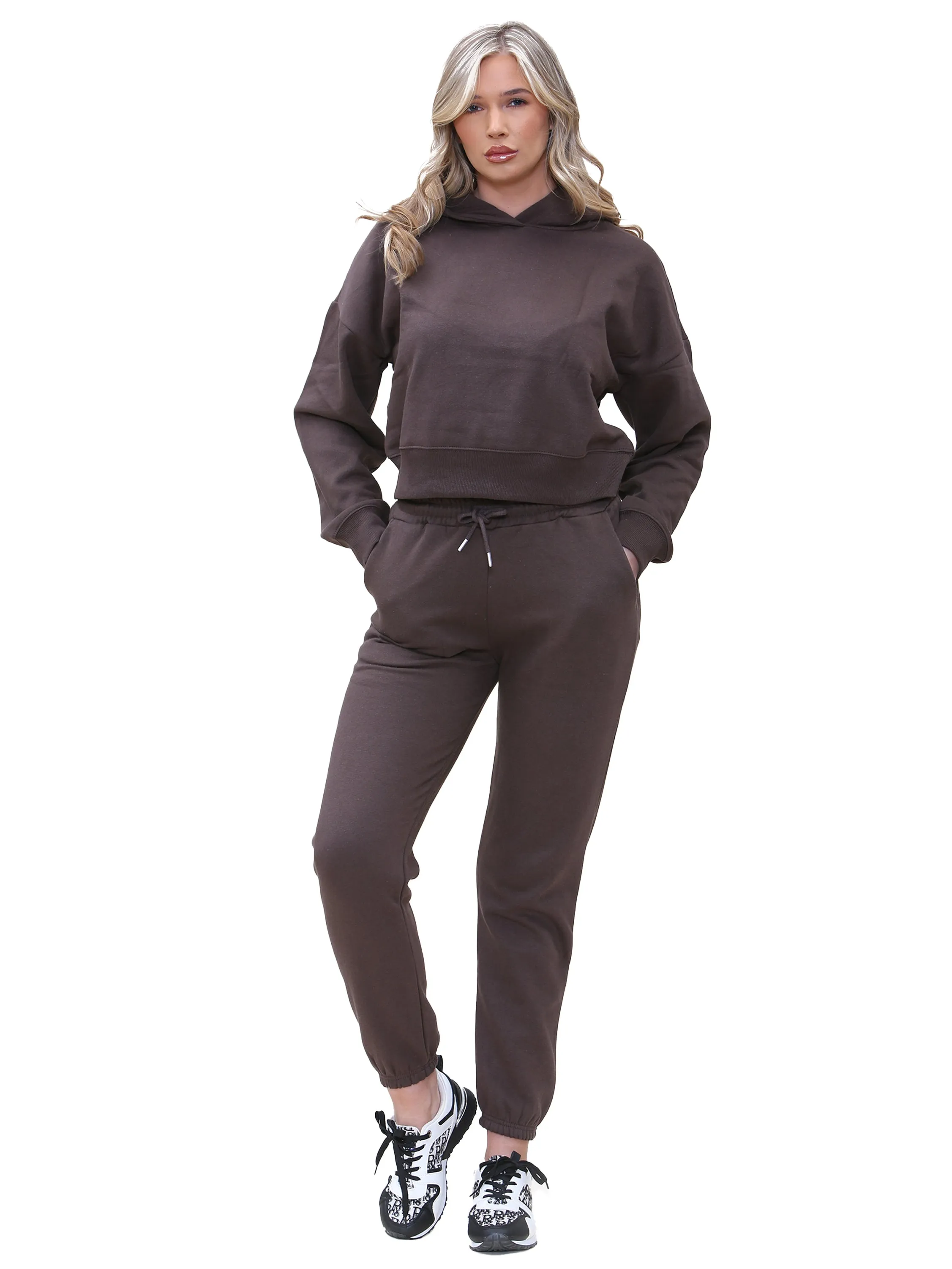 Enzo | Womens Cropped Hoodie Tracksuit sold by Raw Denim product image thumbnail 4
