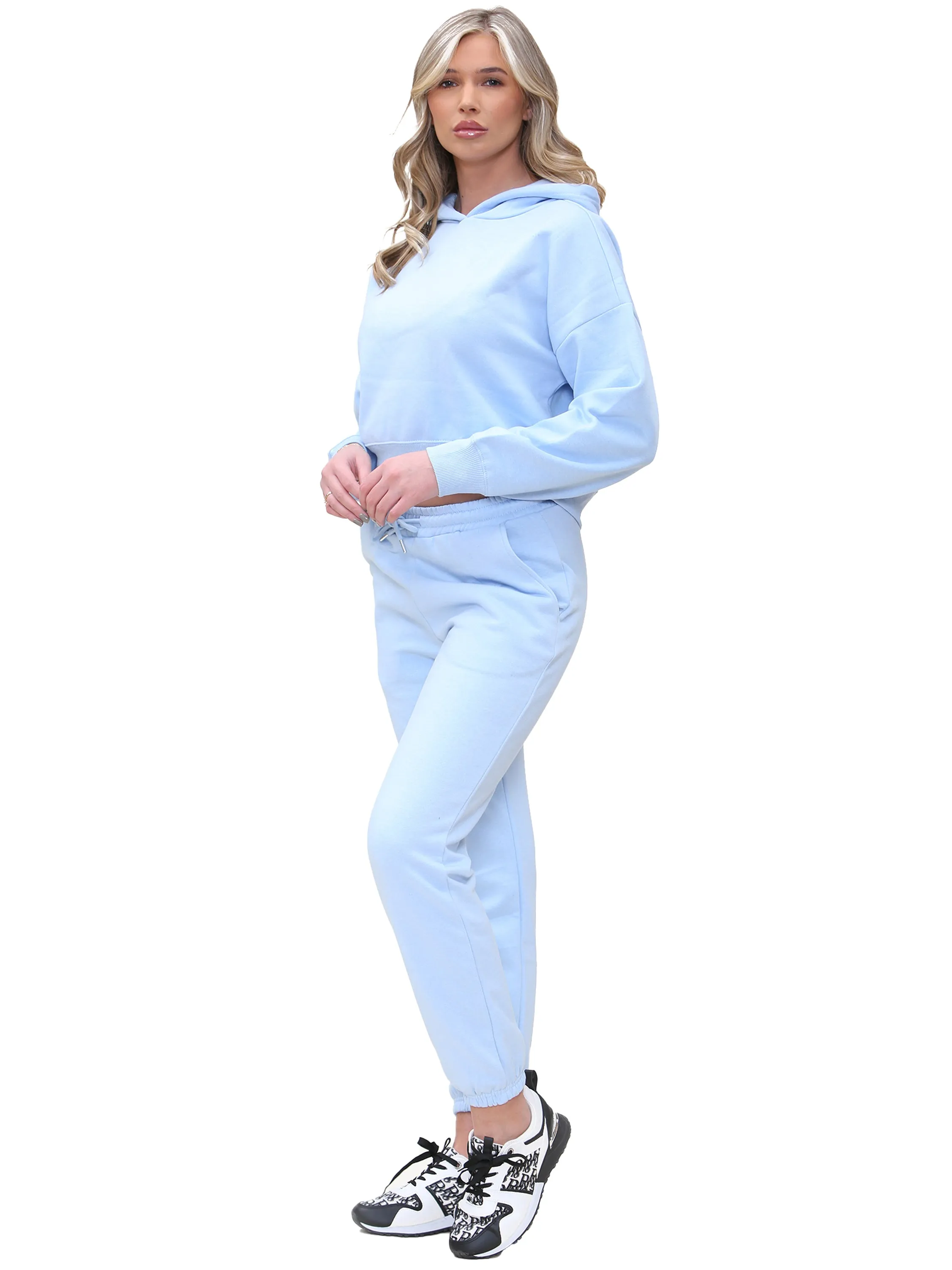 Enzo | Womens Cropped Hoodie Tracksuit sold by Raw Denim product image thumbnail 2