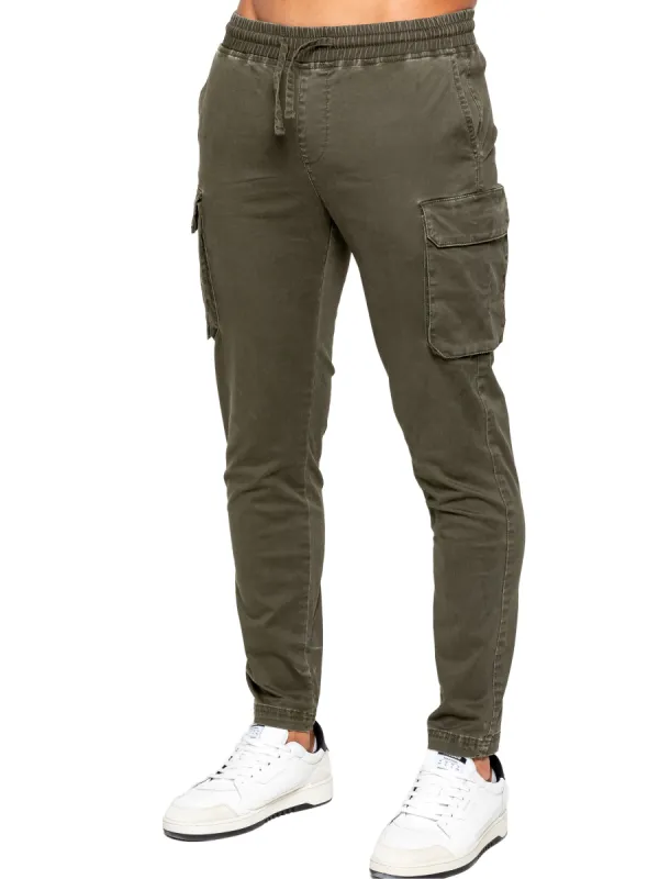 Enzo | Mens Cargo Trousers sold by Raw Denim