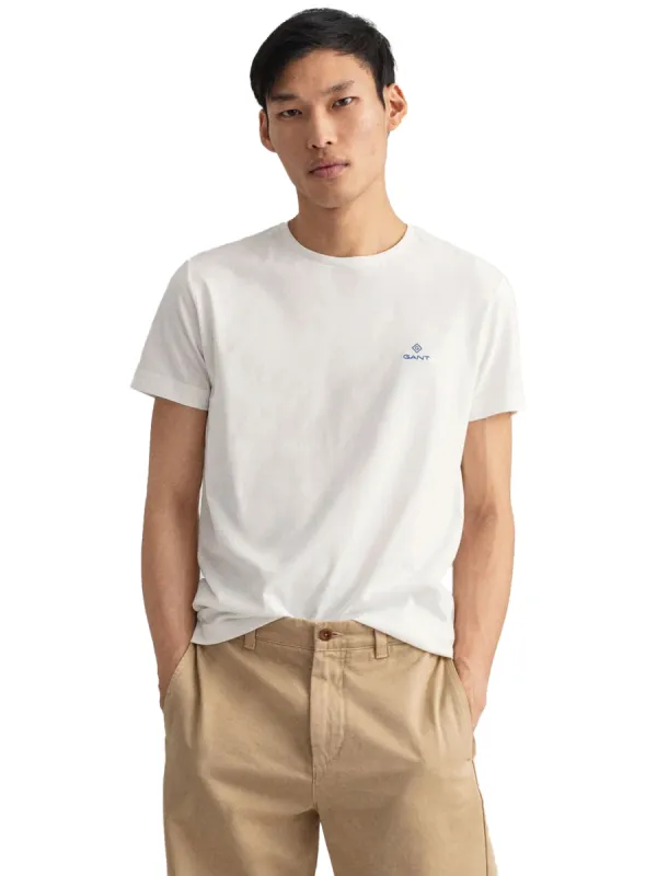 Gant Contrast Logo | Mens Crew Neck T-Shirt sold by Raw Denim