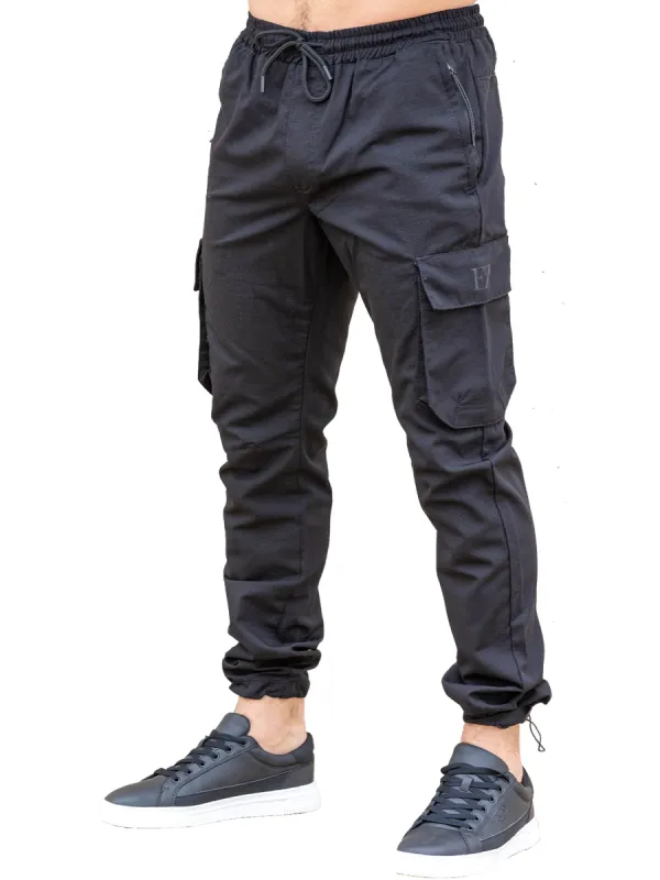 Enzo | Mens Technical Cargo Trousers sold by Raw Denim
