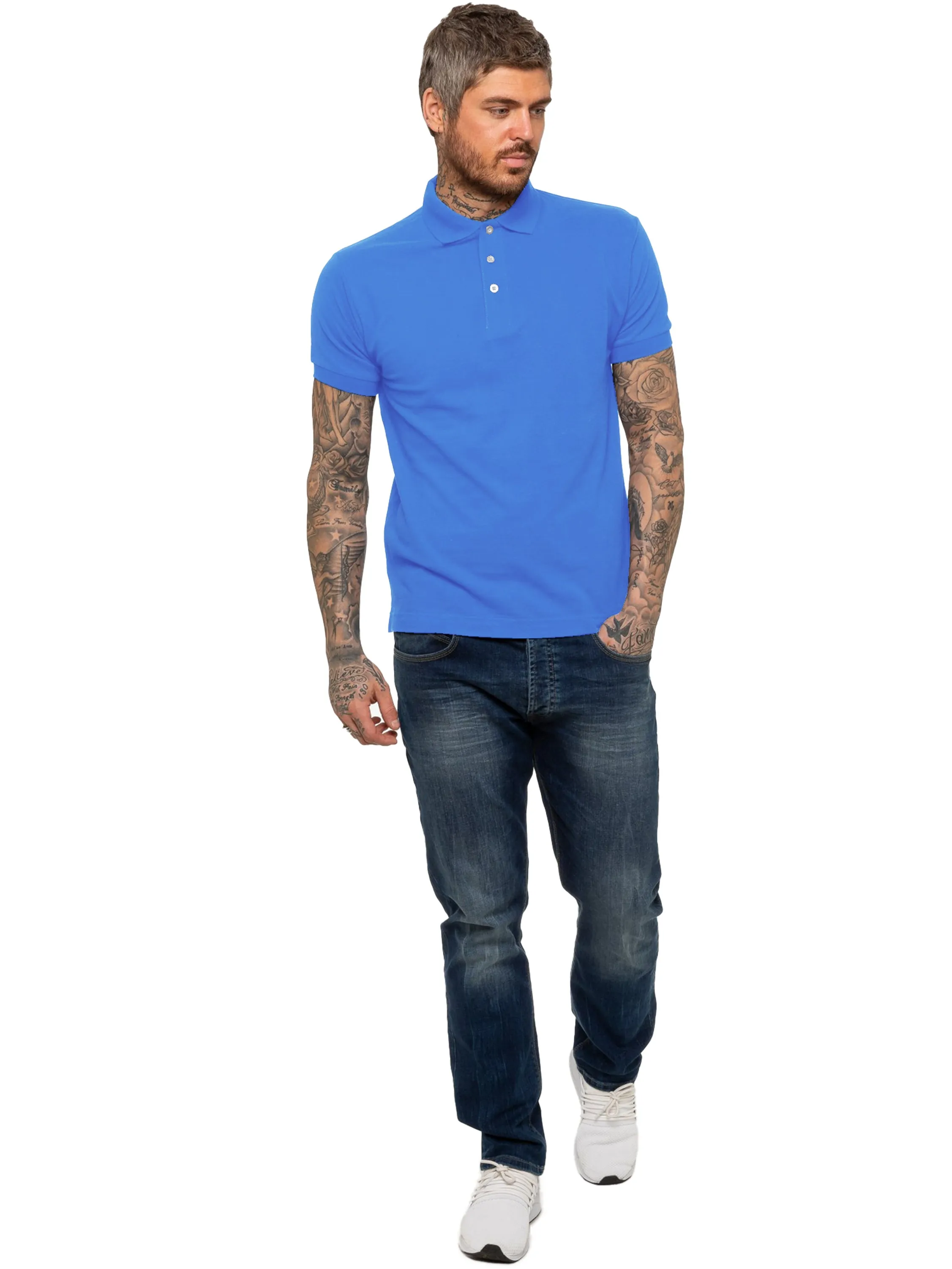 Kruze | Mens Pique Polo T-Shirt sold by Raw Denim product image thumbnail 5