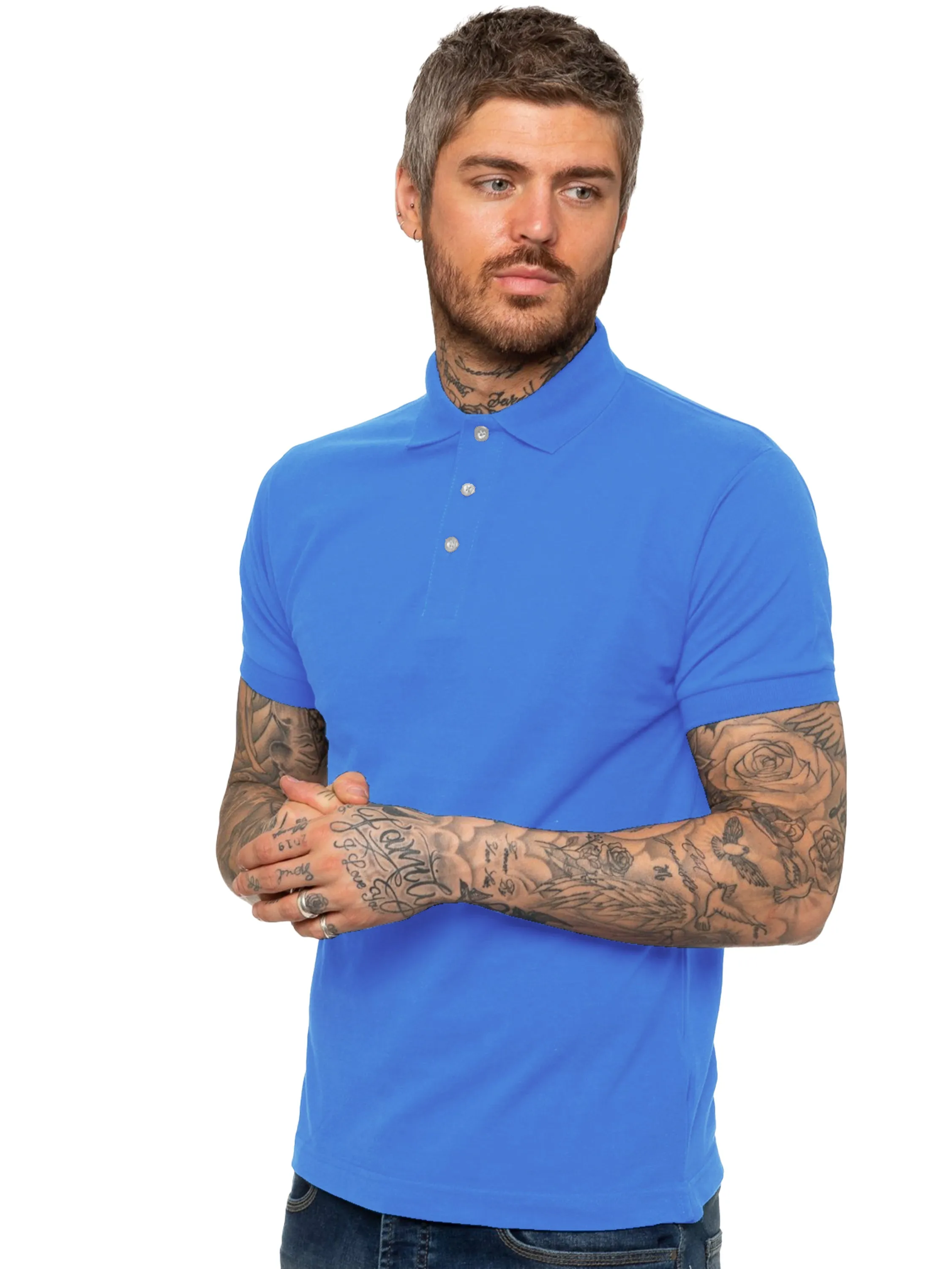 Kruze | Mens Pique Polo T-Shirt sold by Raw Denim product image thumbnail 4