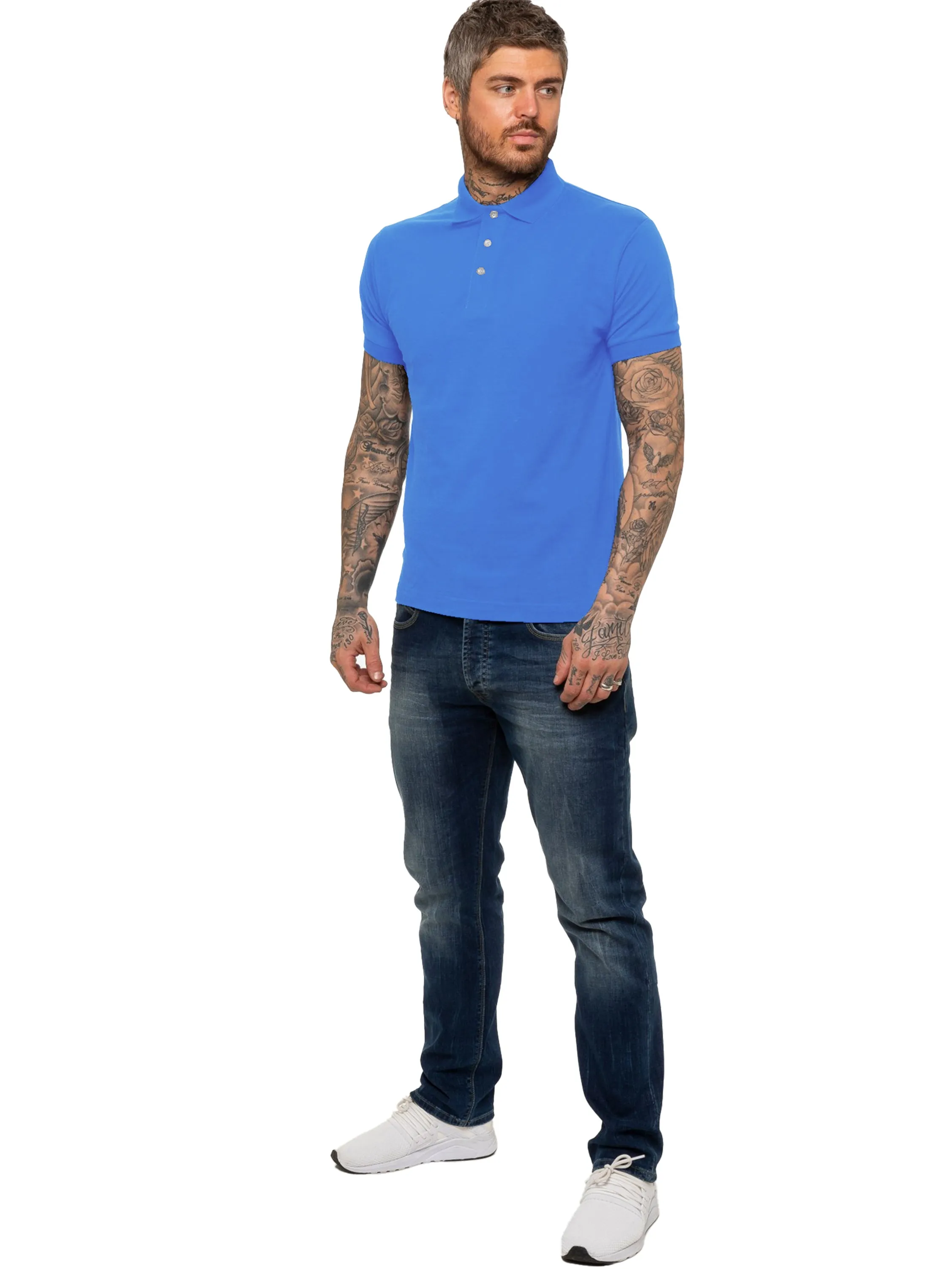 Kruze | Mens Pique Polo T-Shirt sold by Raw Denim product image thumbnail 3