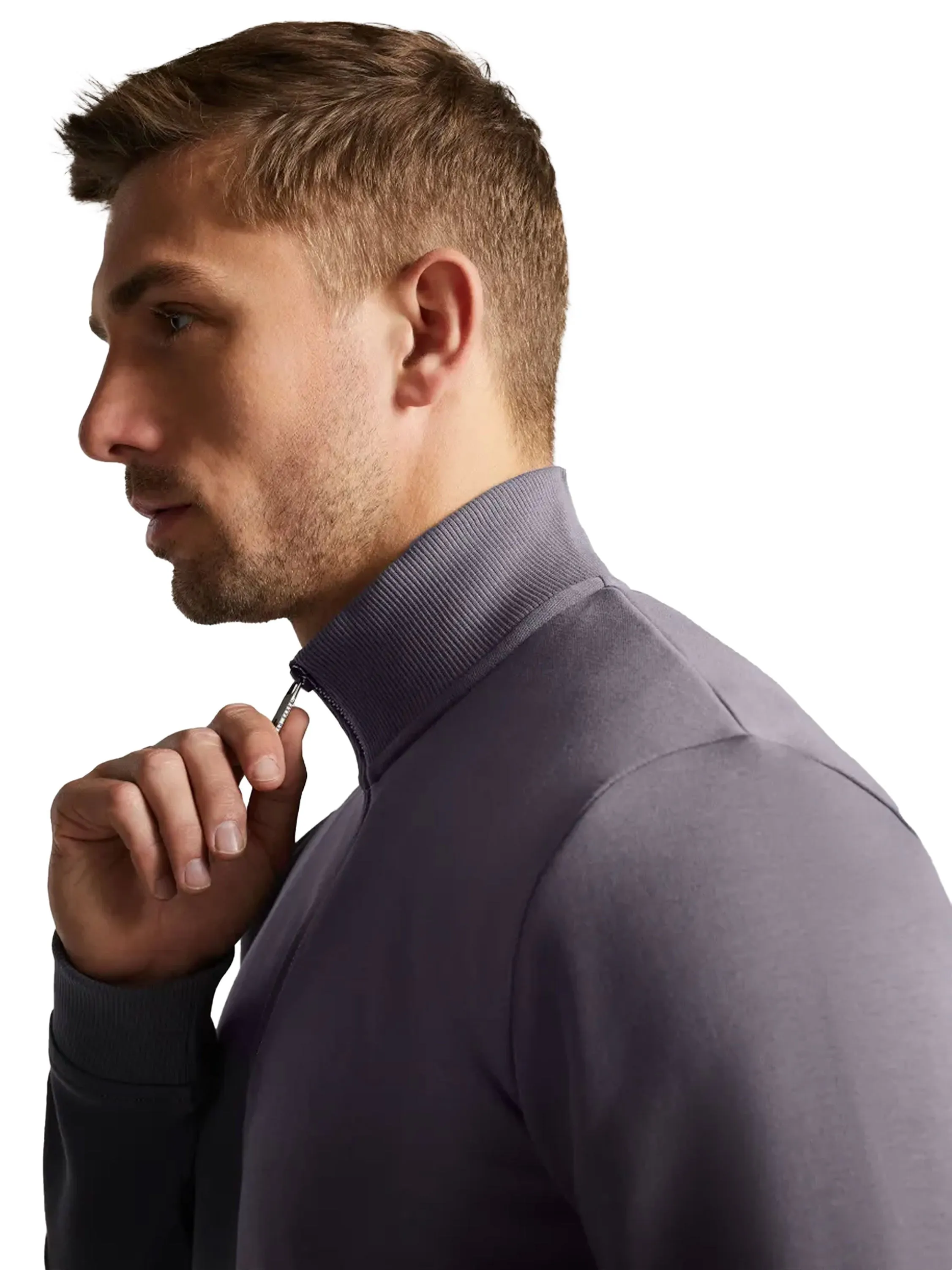 Ted Baker | Mens Half Zip Funnel Neck Sweat - Antram sold by Raw Denim product image thumbnail 4